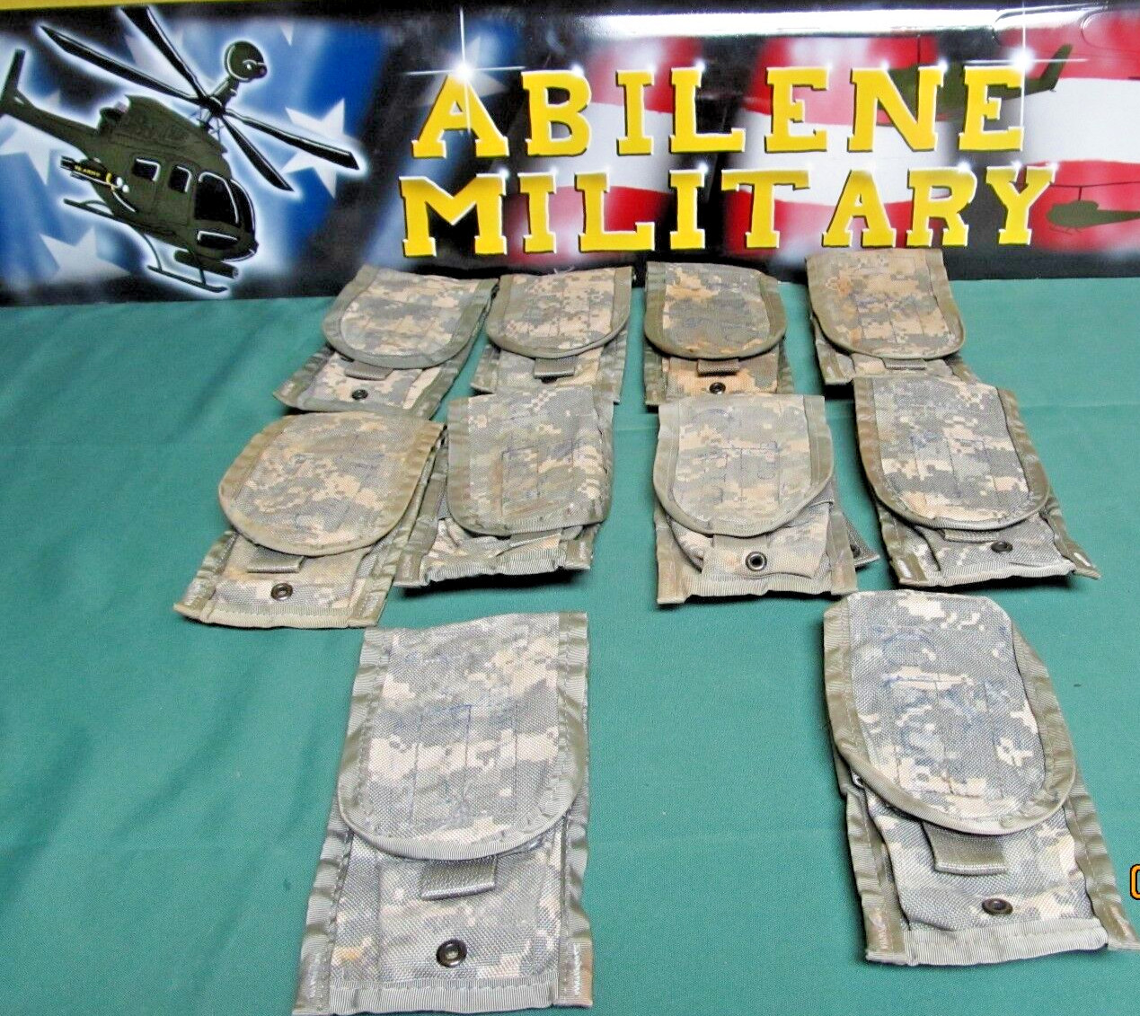 Lot of 10 US Army Molle 2 Mag Double Pouch ACU UCP Military Ammo Magazine GC