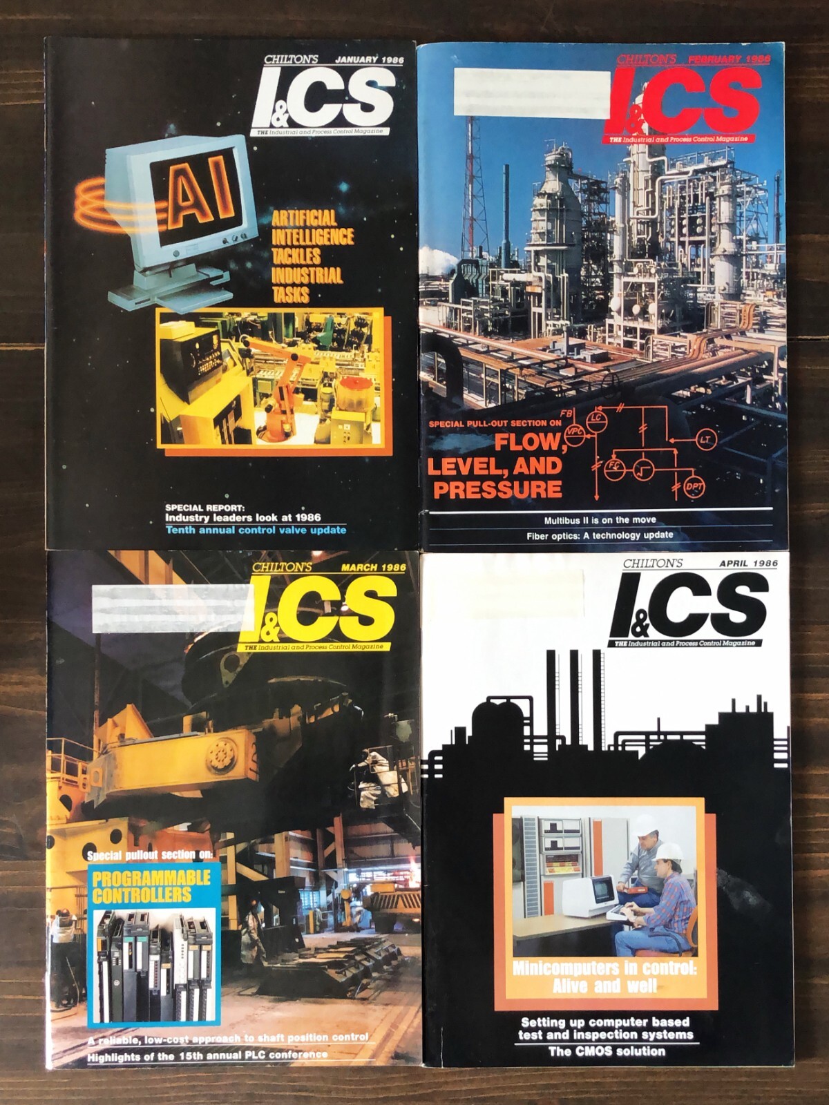 1986 Chilton's I&CS Magazine - Lot of 12