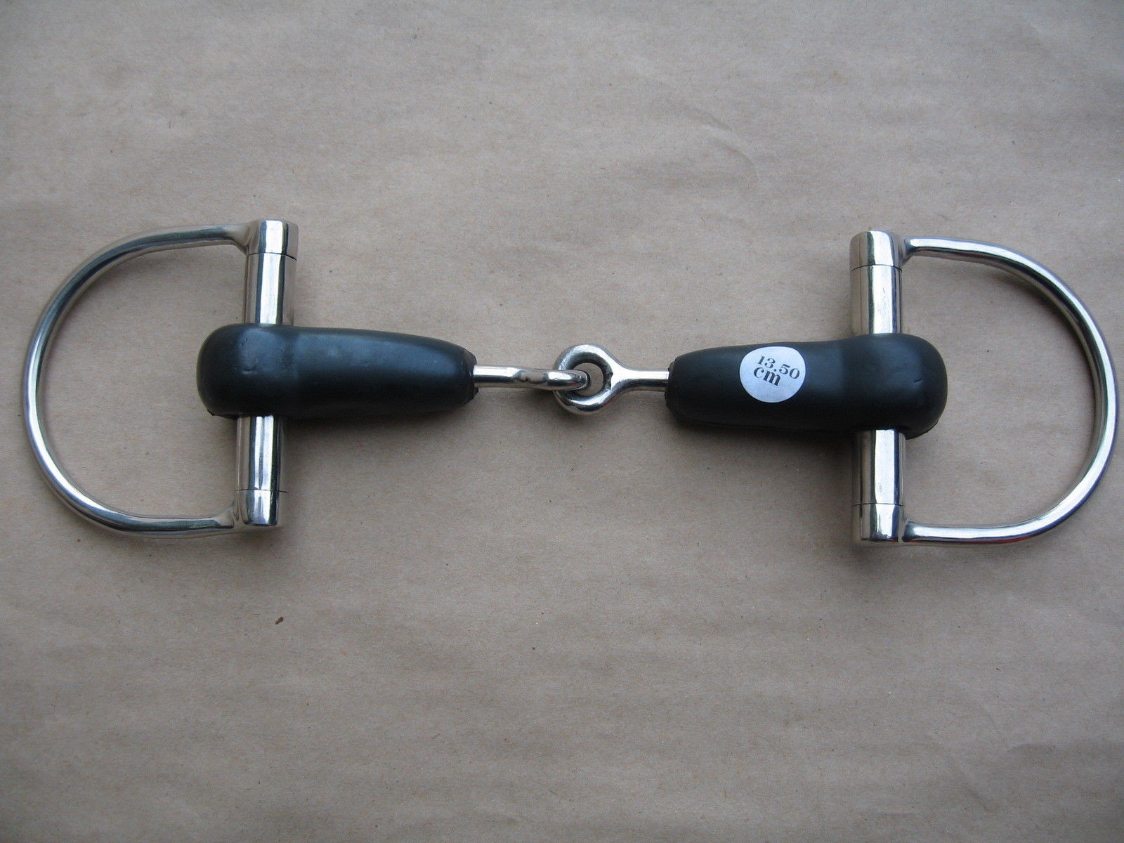 D Bridle Broken Rubber Bit Stainless Steel Size 13.5cm No. 466
