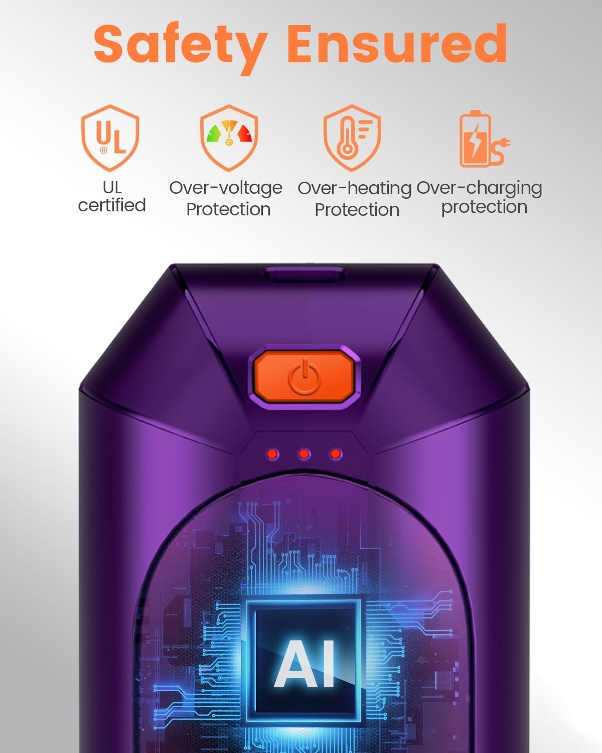 AI Hand Warmers Rechargeable 2 Pack, Electric Handwarmers Reusable, AI Smart ...