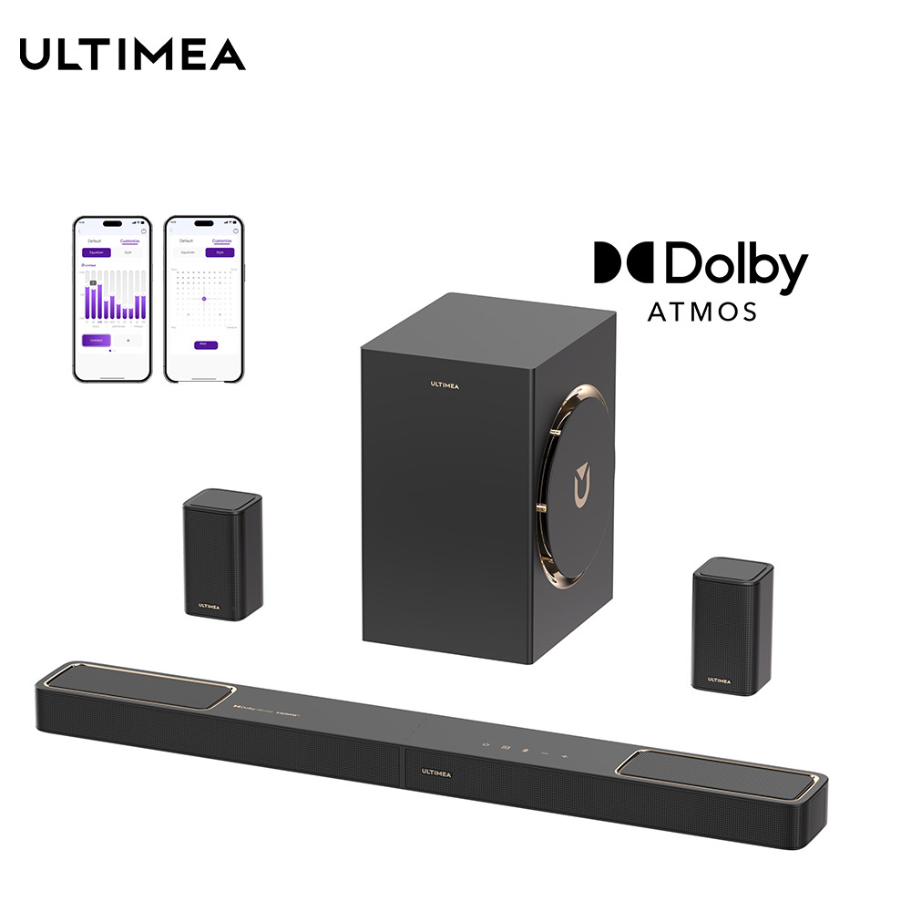 ULTIMEA Skywave F40 Boom 5.1.2 Sound Bar with Subwoofer & Surround Speakers 460W