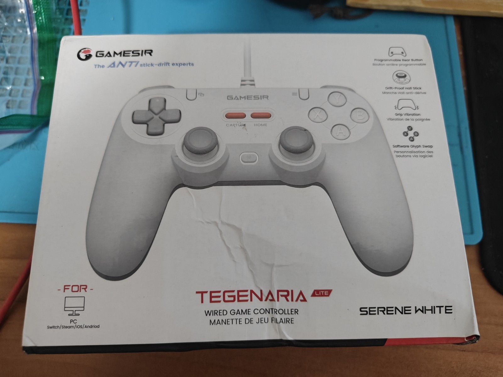 New GameSir Tegenaria Lite Wired Game Controller Serene White Switch PC Phone