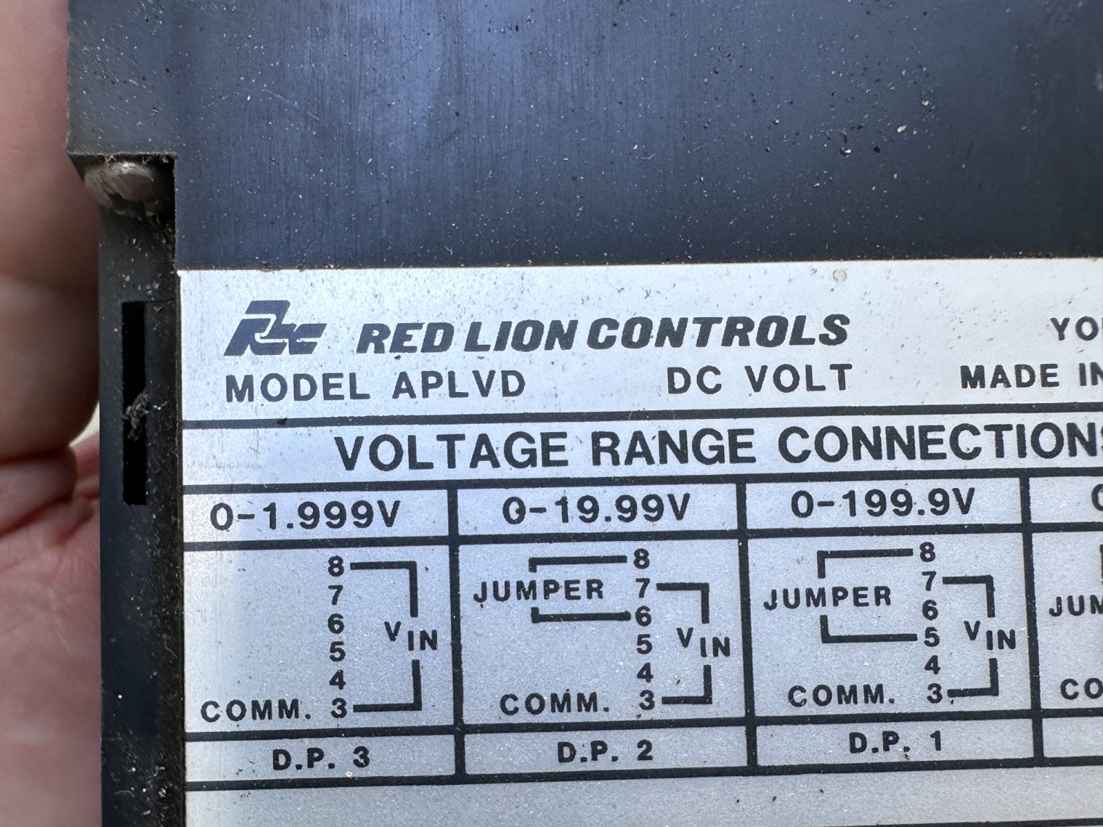Red Lion Controls APLVD Digital DC Voltmeter - (Lot of 3)
