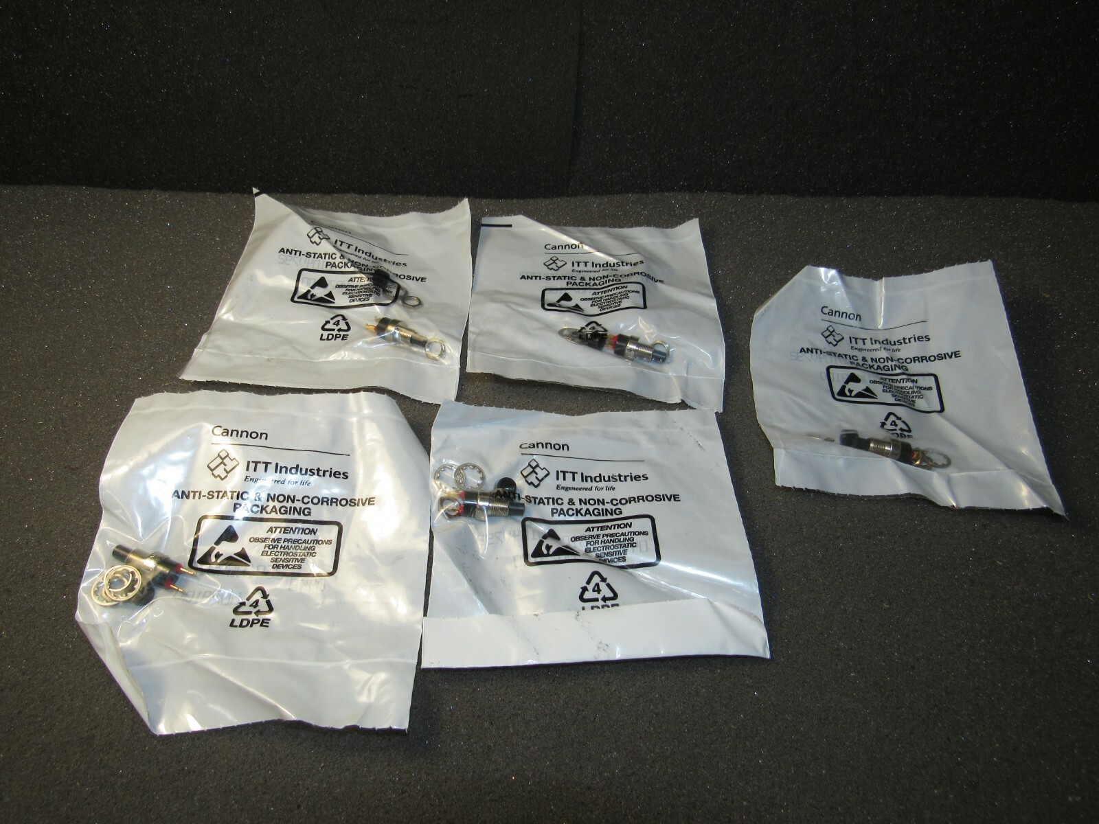 C&K 8532MZQE2 Pushbutton Switch SPST-NO 120VAC 28VDC "LOT OF 5"
