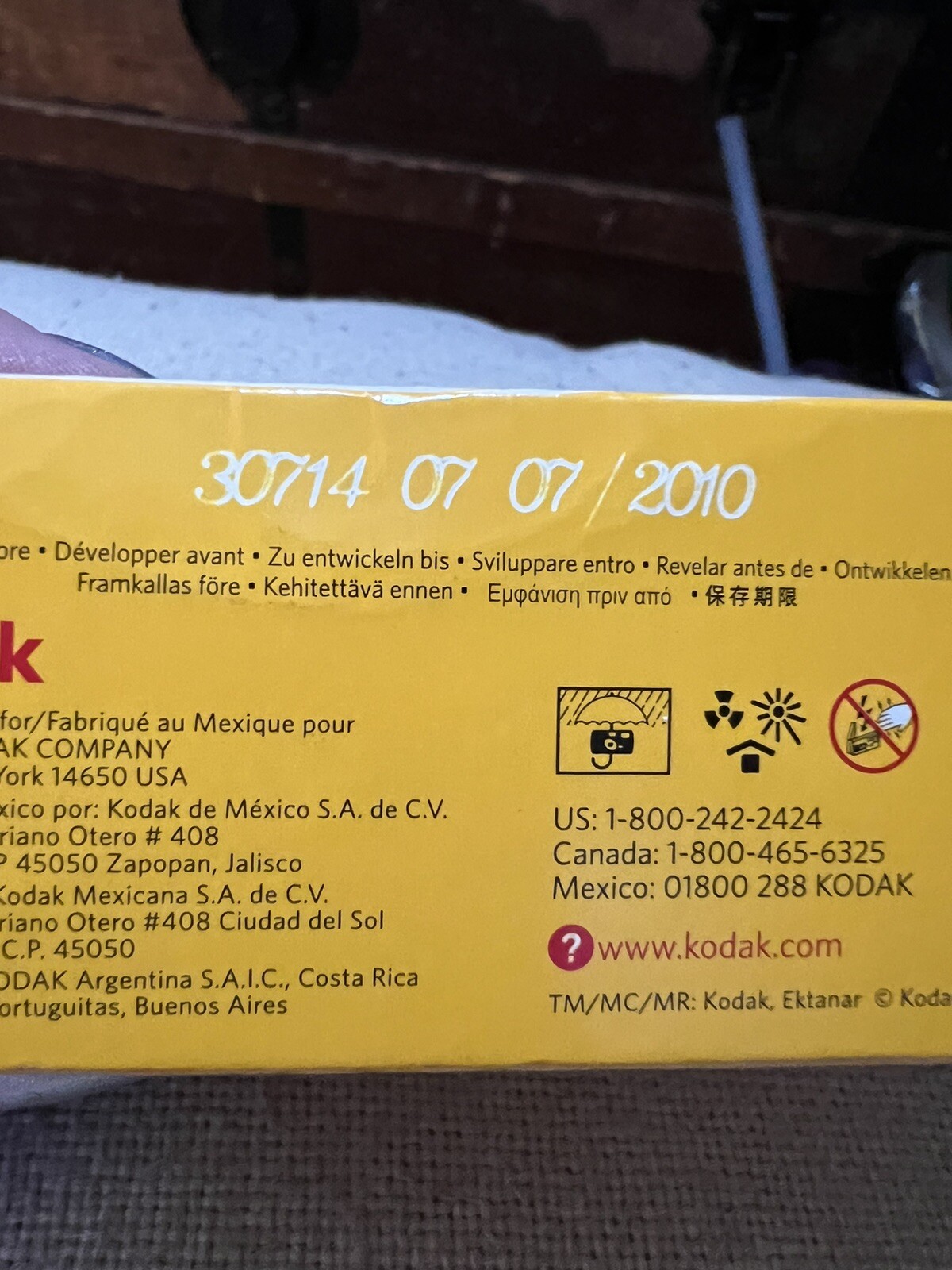 KODAK SINGLE USE DIGITAL CAMERAL EXP 2010 NOS