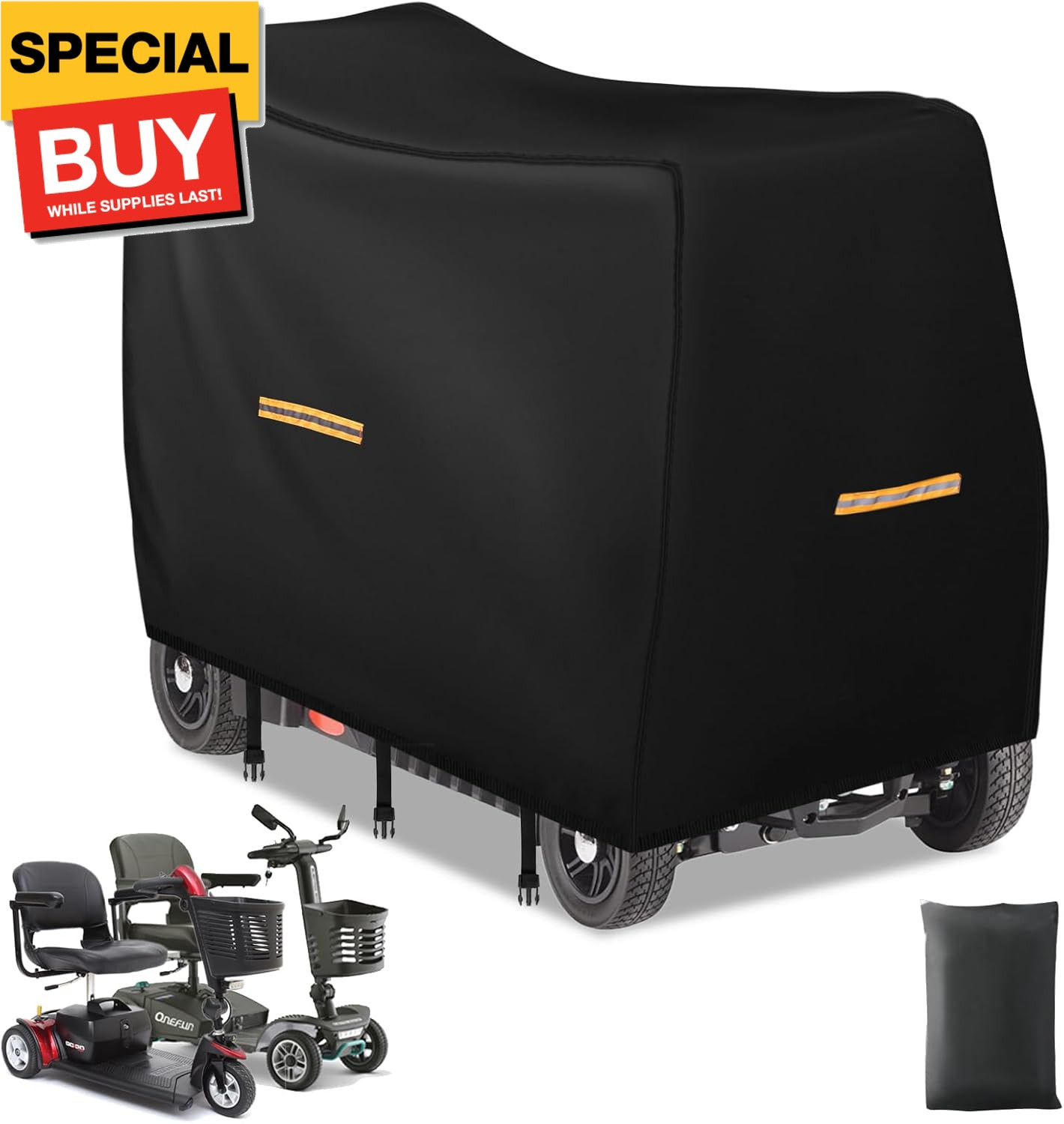 Electric Scooter Cover Waterproof Outdoor,420D Oxford Fabric Mobility Scooter Ac