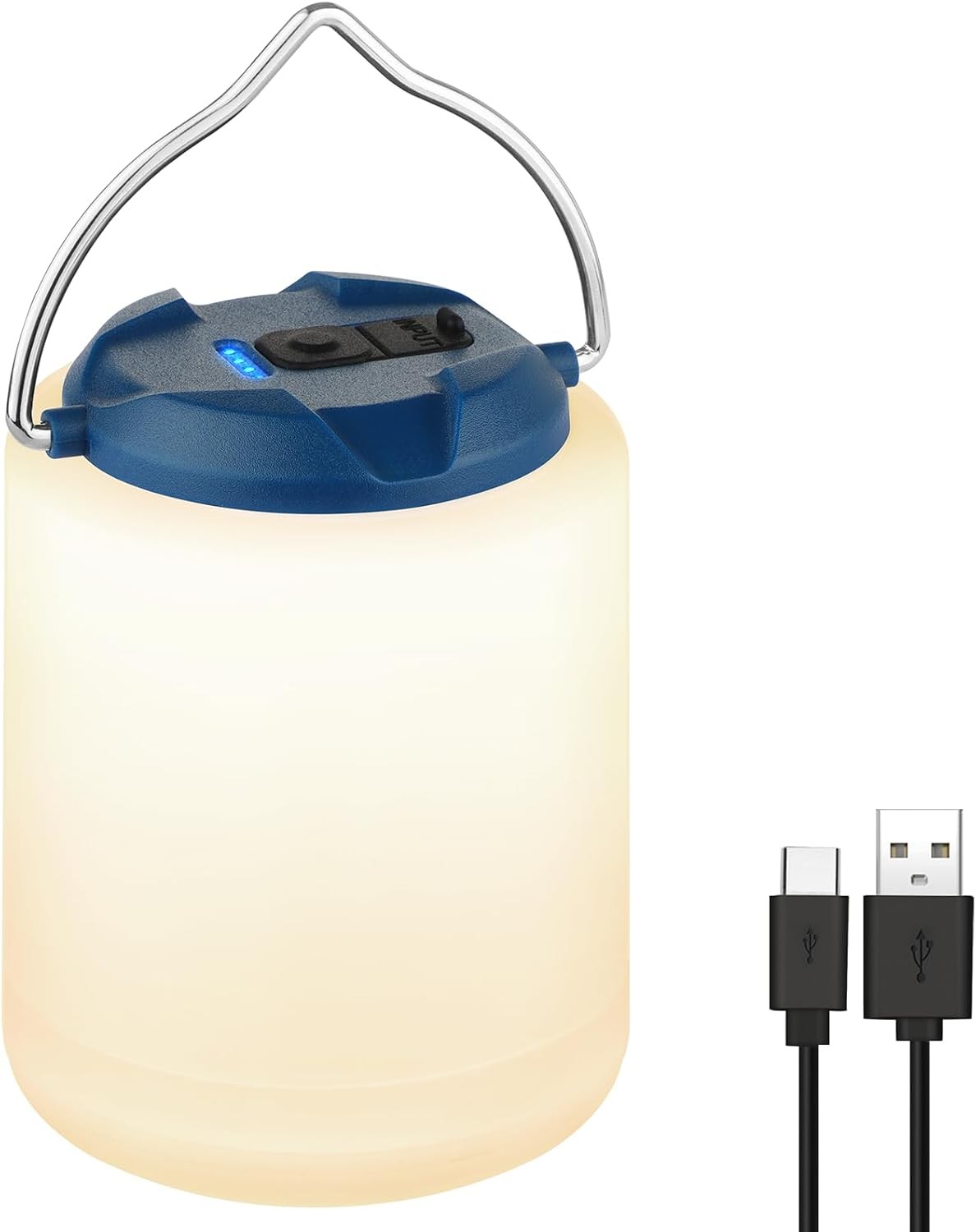 LED Camping Lantern, Rechargeable Camping Light, 4 Modes Outdoor Flashlights