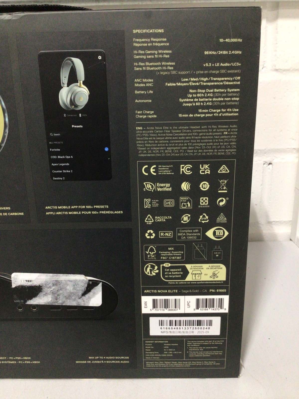 Steelseries Arctis Nova Elite Wireless Gaming Headset