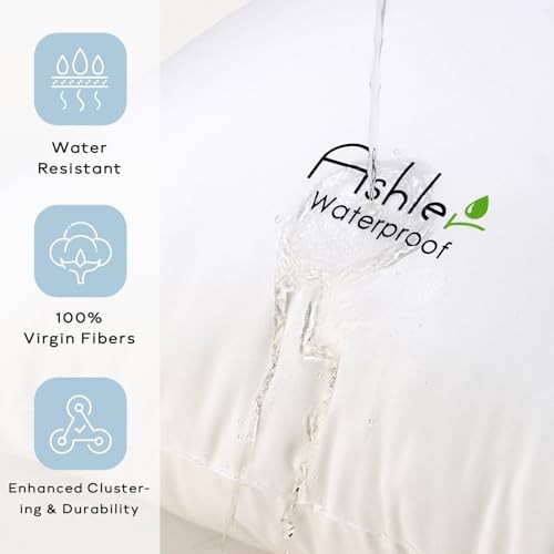 Outdoor Pillows 16 X 16 Pillow Inserts Pack of Water-Resistant 16x16 Inch 2