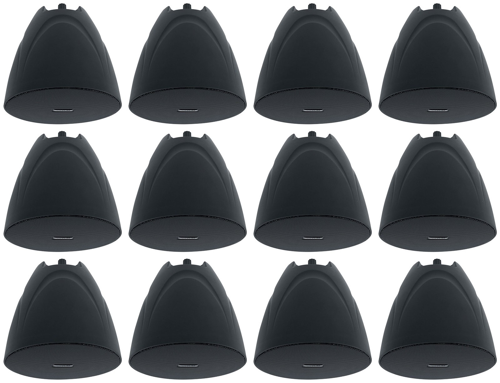 12) Rockville PEN-525T Black 5.25" 70V Hanging Pendant Speakers 4 Restaurant/Bar