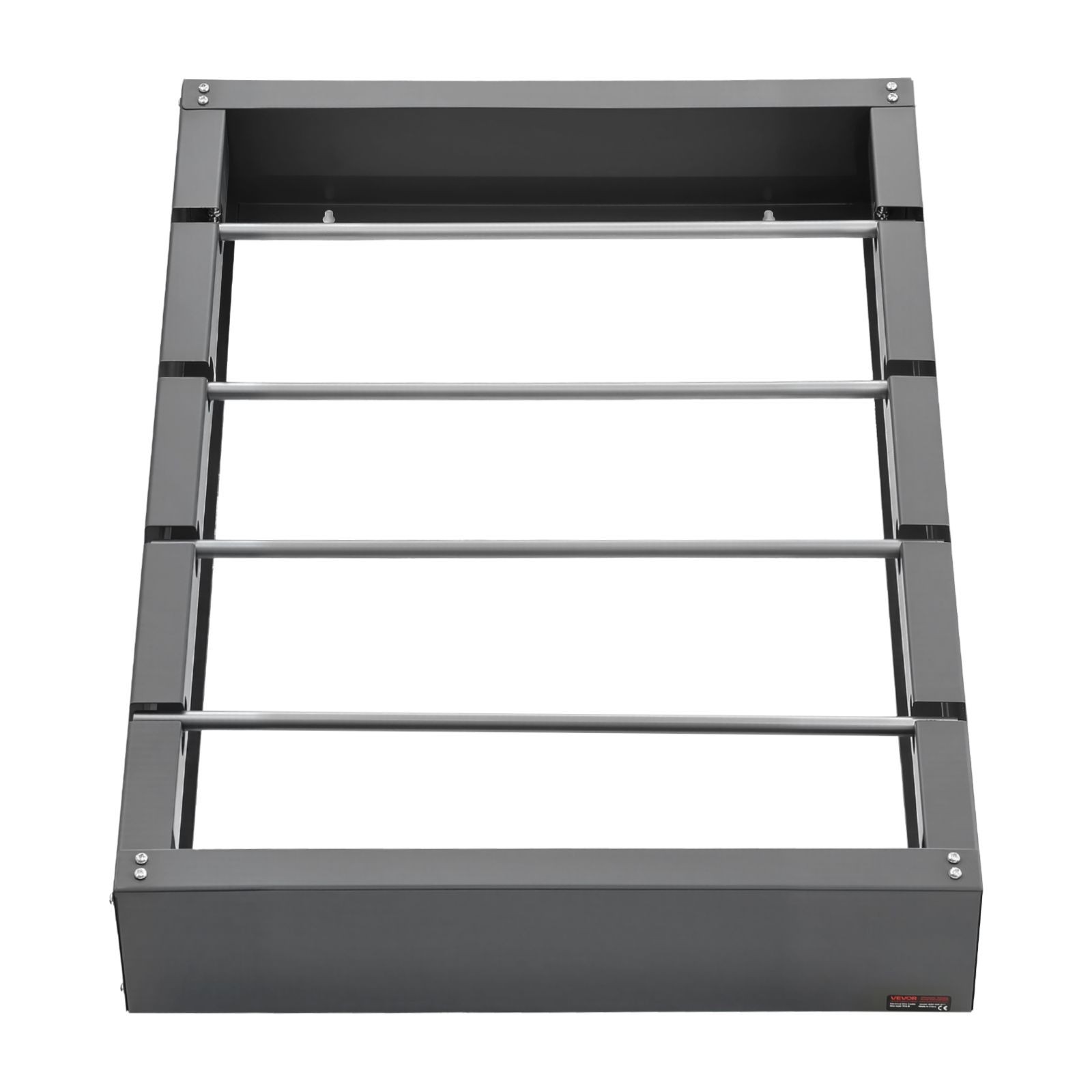 Wire Spool Rack: 4-Rod Cold-Rolled Steel, 150lb Capacity, Wall-Mounted