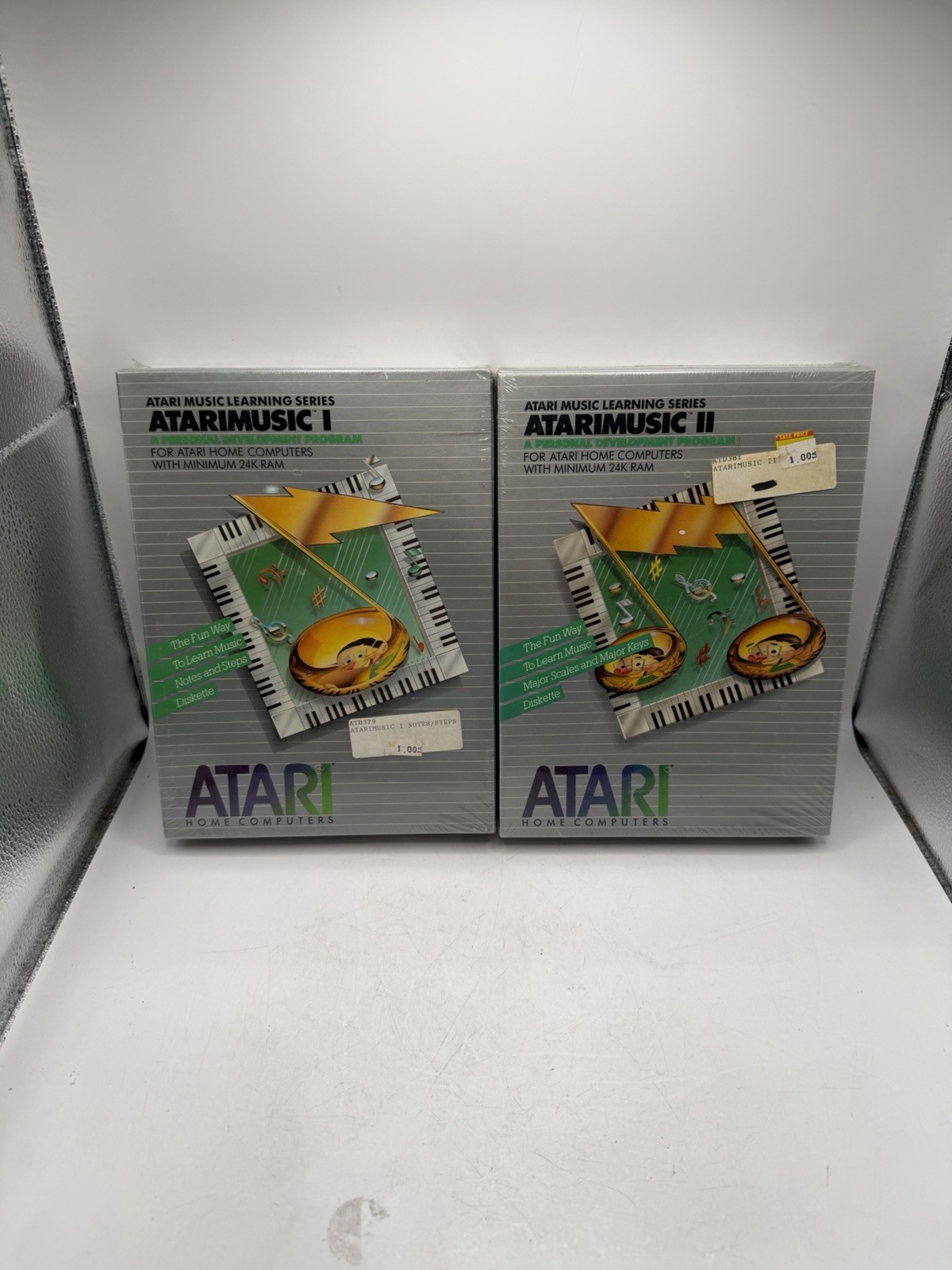 Vintage Atari Music I And II Atarimusic For Atari Computers Factory Sealed Set