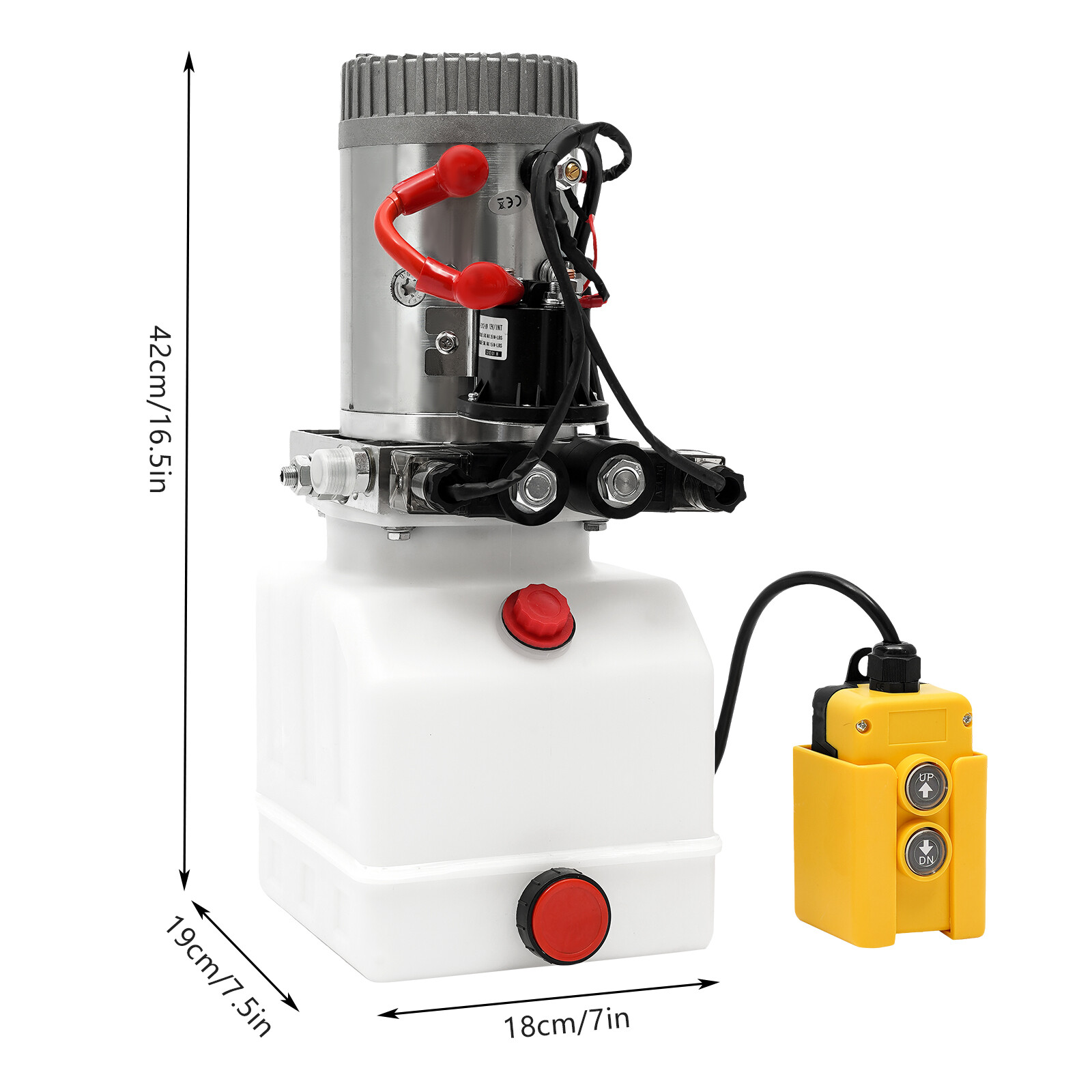 3 Quart Double Acting Hydraulic Pump Dump Trailer Reservoir 12V DC Unit Pack NEW