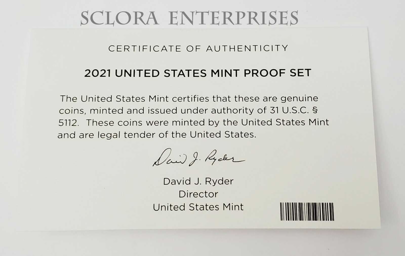 2021 Proof Set Box and Lenses ONLY *NO COINS*