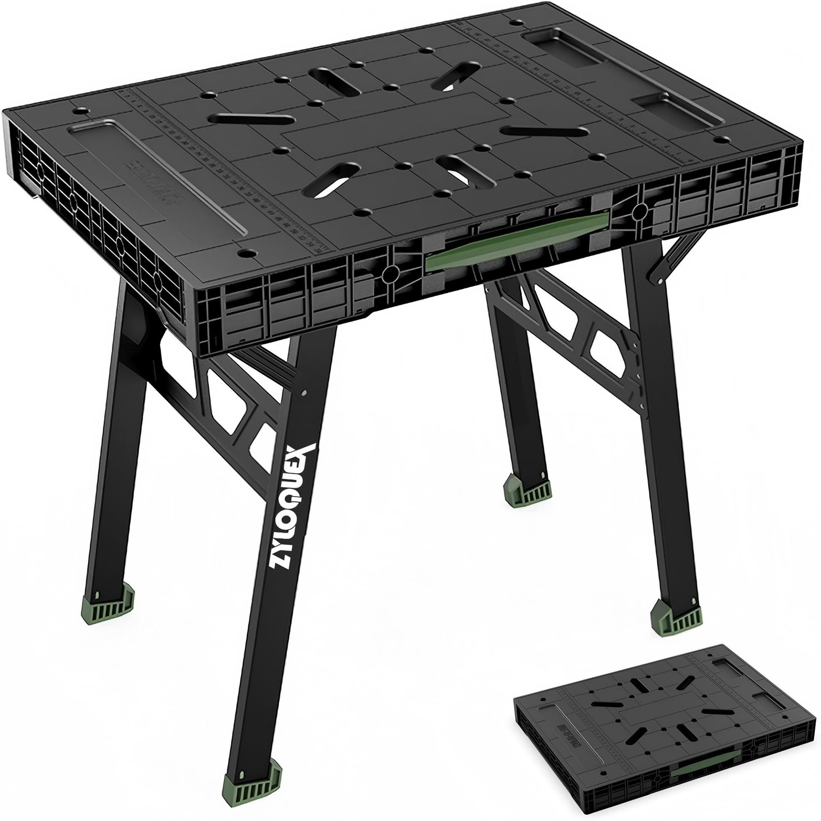 Foldable Work Bench,Easy Step Protable Work Table,34" W x 25" D x 31" H Light...