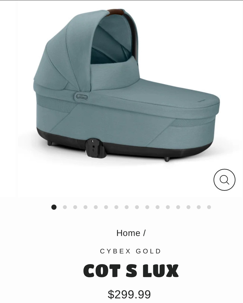 CYBEX BASSINET BABY BLUE