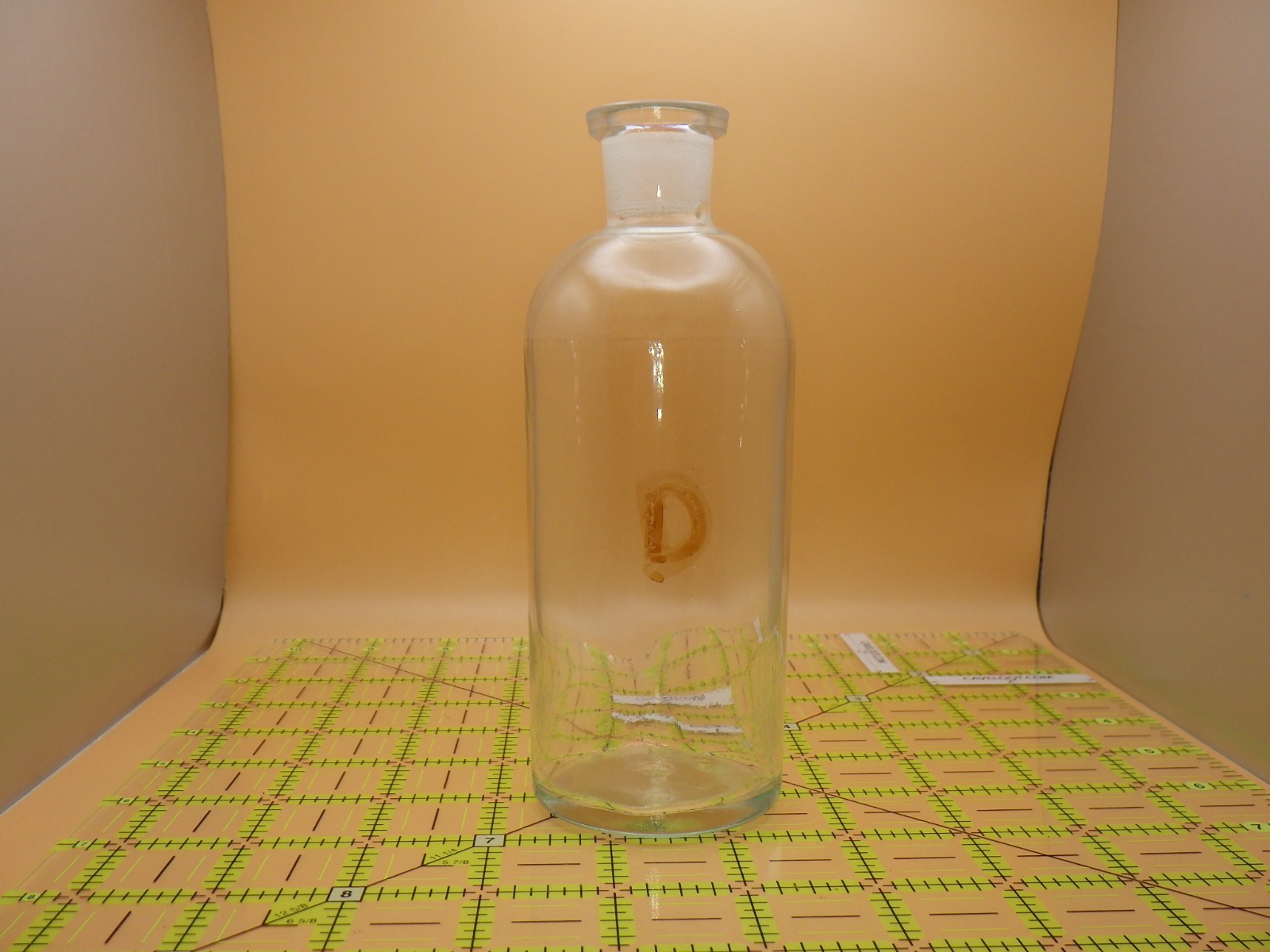 Vintage Wheaton Glass Apothecary Bottle 5.25" Clear Lab Science Decor 250ml