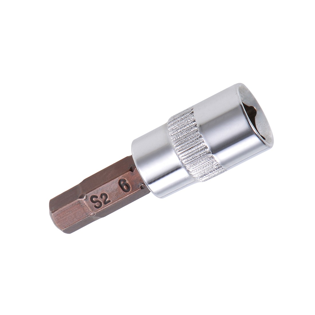 1/4" Drive H6 Hex Bit Socket S5 Steel CR-V 38mm for Industry Repair Tools 2Pack