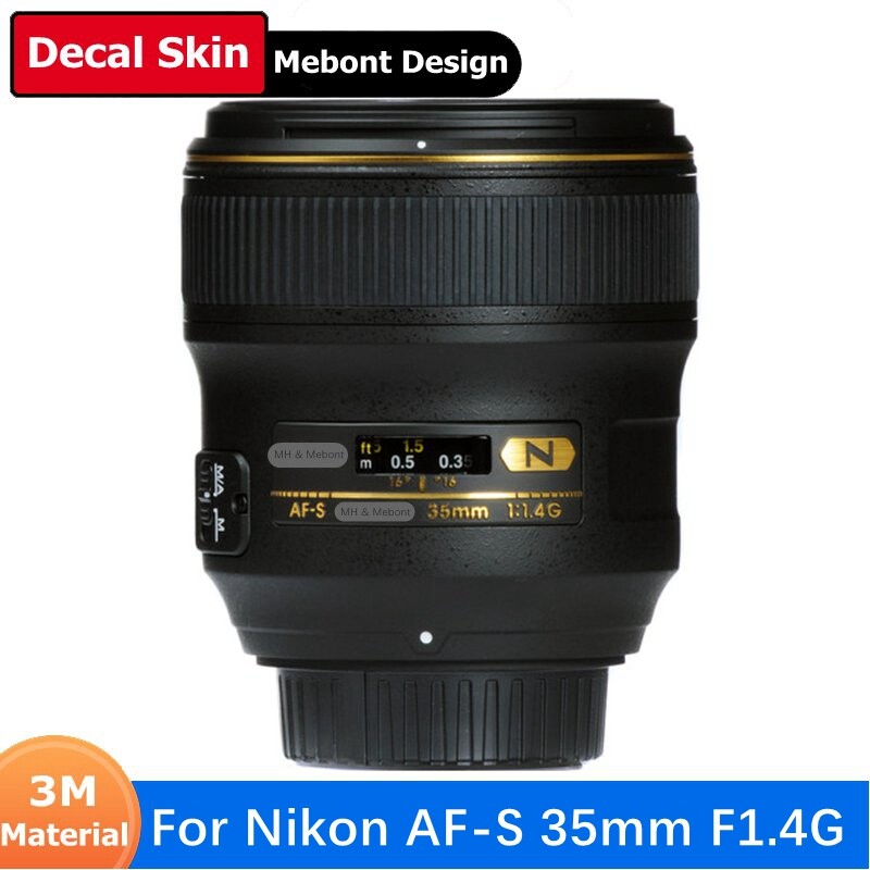 Mebont Decal Skin For Nikon AF-S 35mm F1.4 G Camera Sticker Vinyl Wrap Film Coat