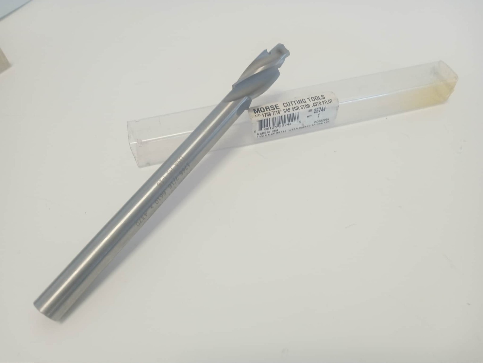 MORSE CUTTING TOOLS 25744 1766 7/16″ CAP SCR OnSize OAL-7-1/2" LCF-1-1/4" NOF-4