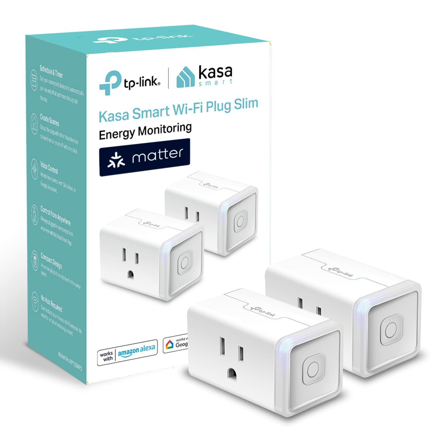 Plug, Matter Compatible, Energy Monitoring, Compact Design