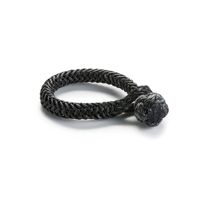 Warn 102556, One Shackle 3/8 in Dia Spydura Soft Synthetic Black