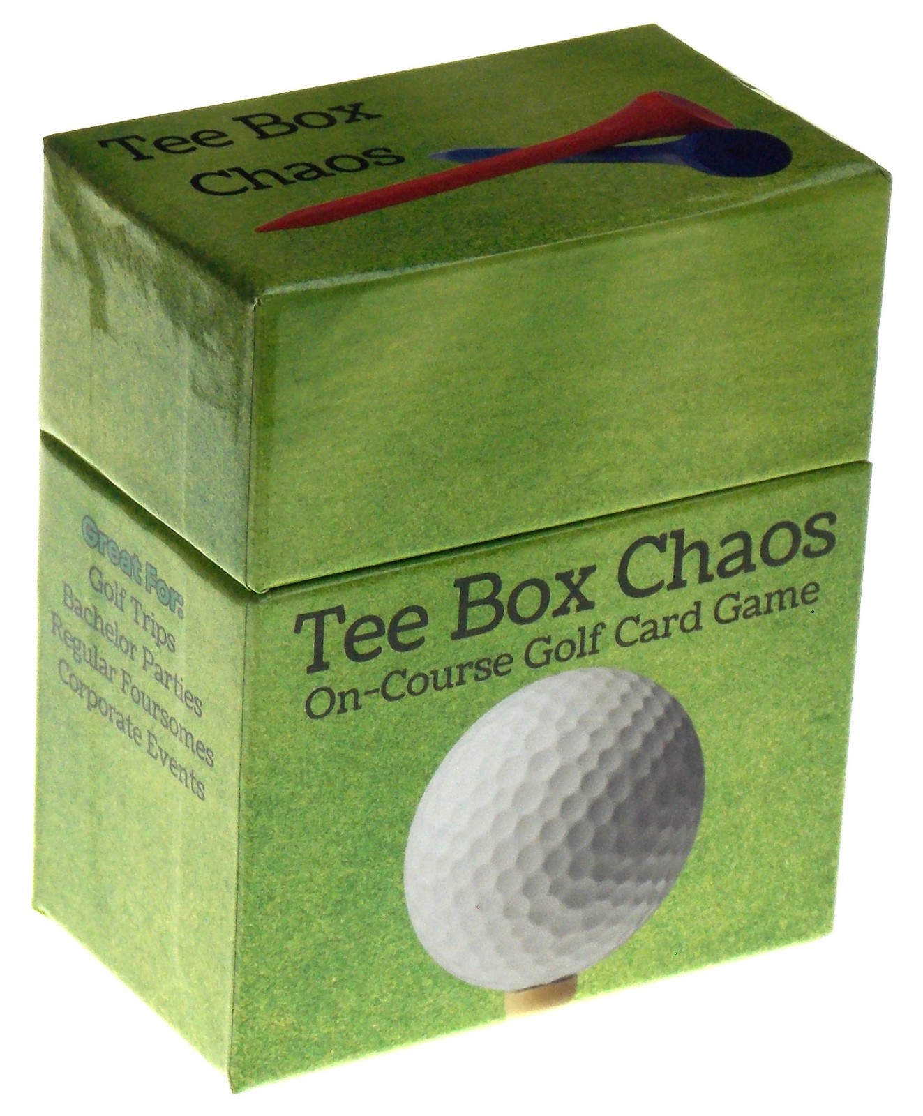 Tee Box Chaos Waterproof Golf Card Deck 105 Cards Course Entertainment