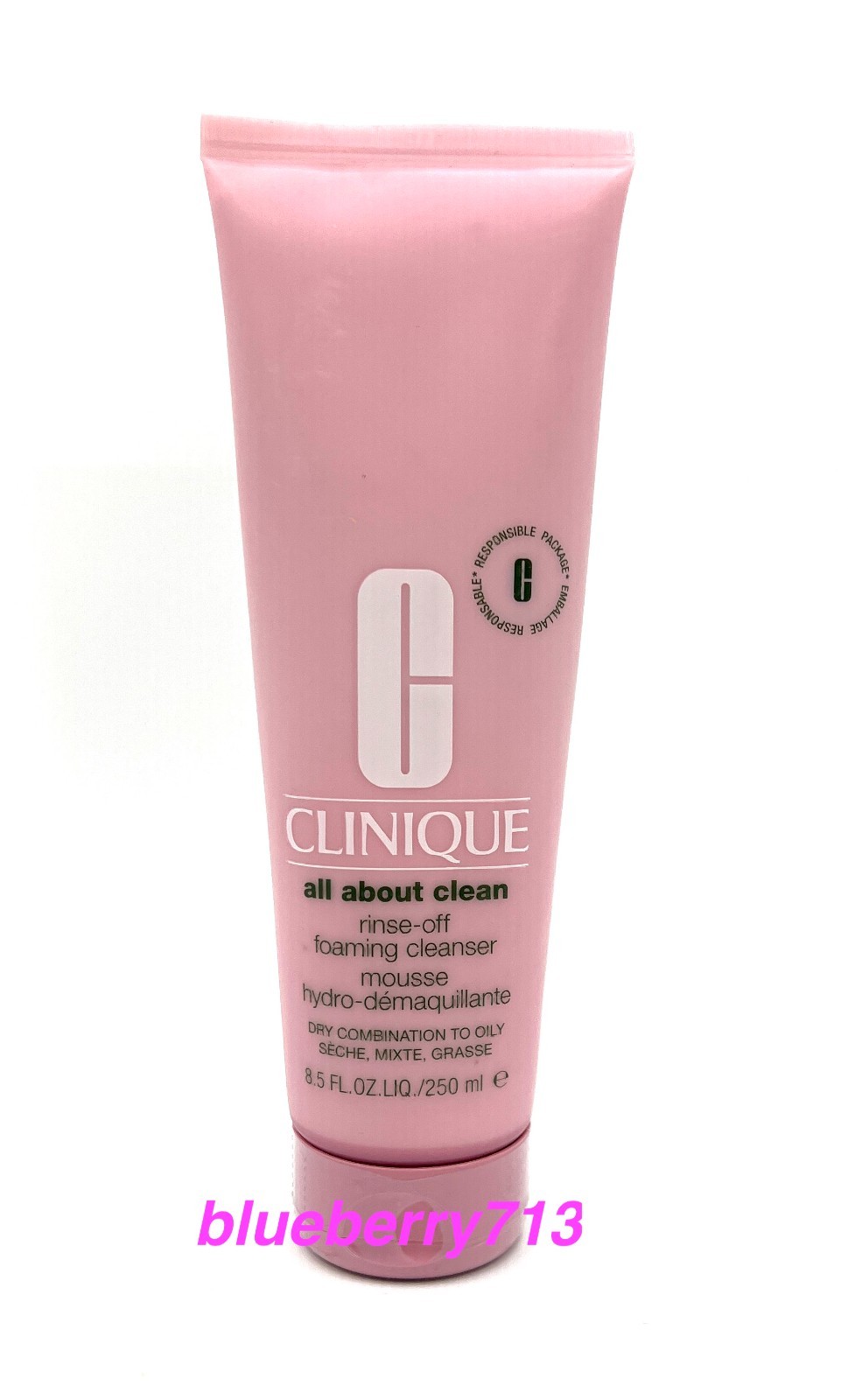 New! Clinique Rinse-Off Foaming Cleanser 8.5 oz/250ml ~ Jumbo  Size