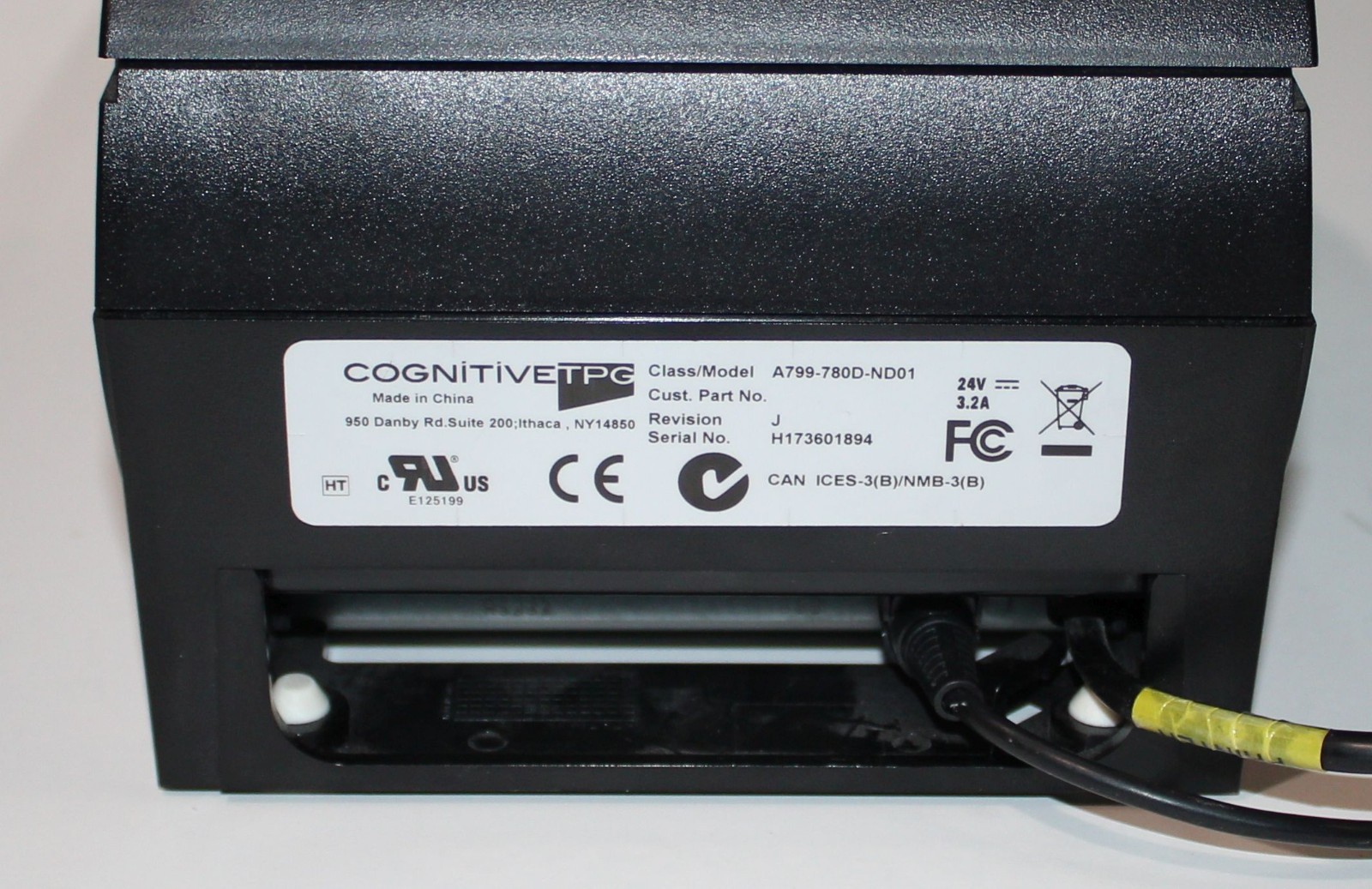 CognitiveTPG Thermal Receipt Printer Model A799-780D-ND01 - Tested