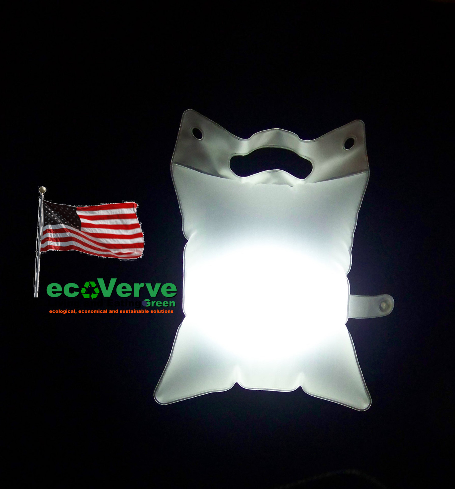 LuminAID PackLite 16 (LuminAID Light V2a) Inflatable Waterproof Solar Lantern