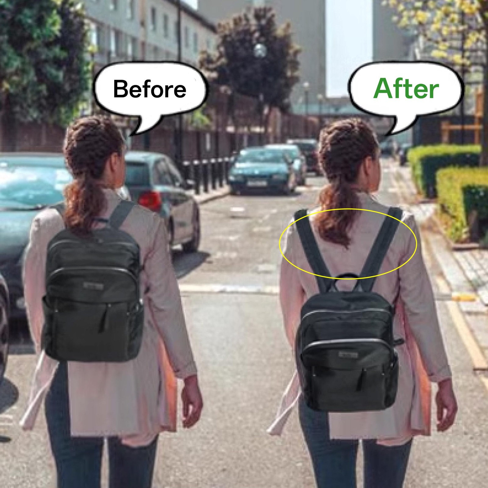 4 Pack Backpack Extender Strap Extension Connector, Adjustable Buckles for Tr...