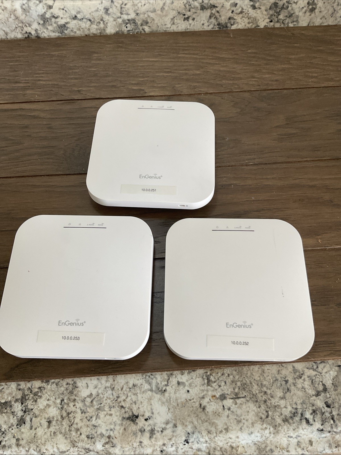 Lot of 3 Tested EnGenius EWS357AP Indoor Managed Access Points 802.11ax Wi-Fi 6