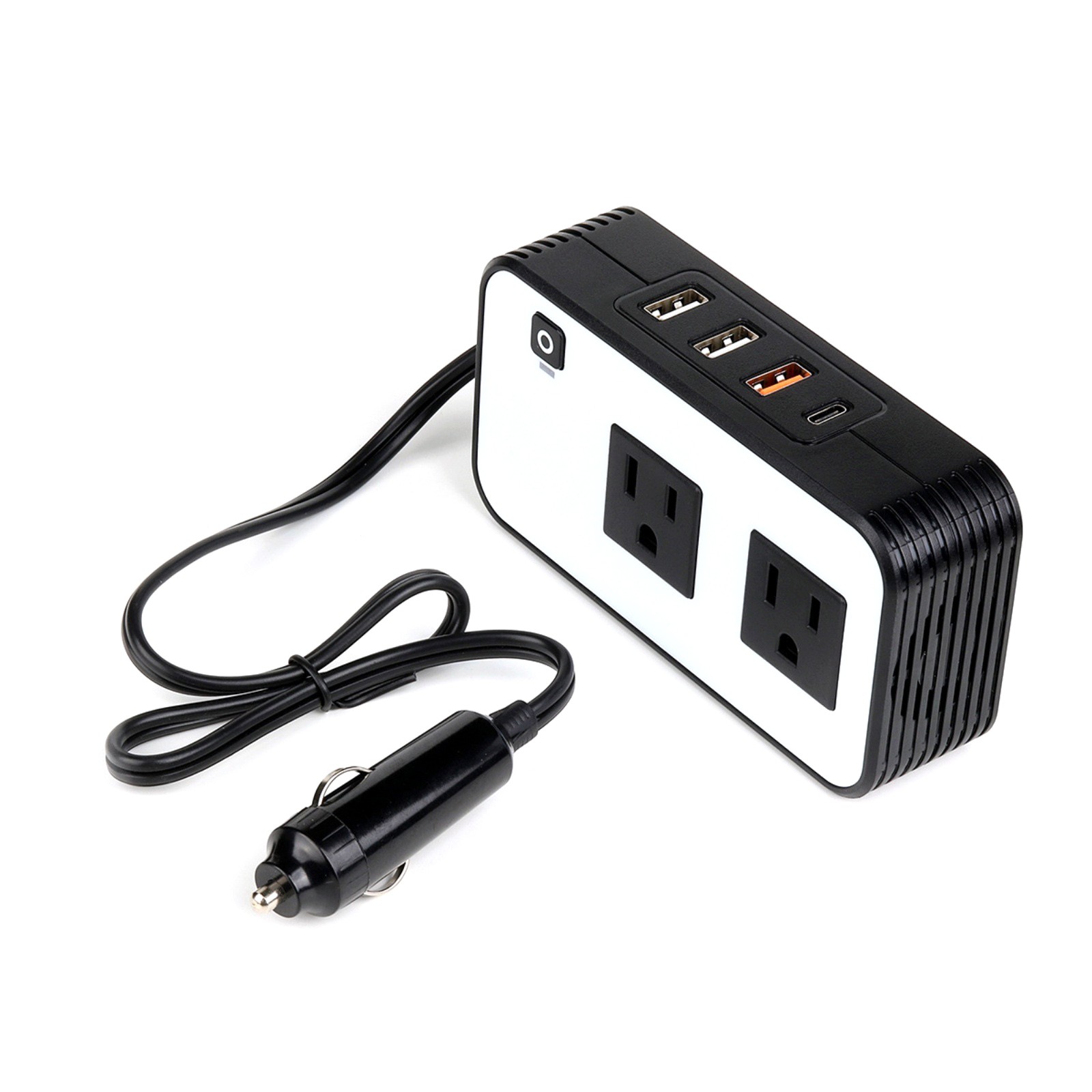 New 200W Car Power Inverter for 12V Vehicle with Intelligent Cooling Fan System