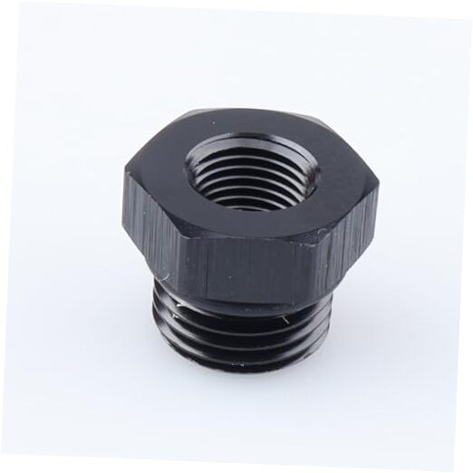 Female 1/8" NPT to -6 ORB Male Oil Fuel Fitting Hollow 1/8 NPT to -6 ORB Black