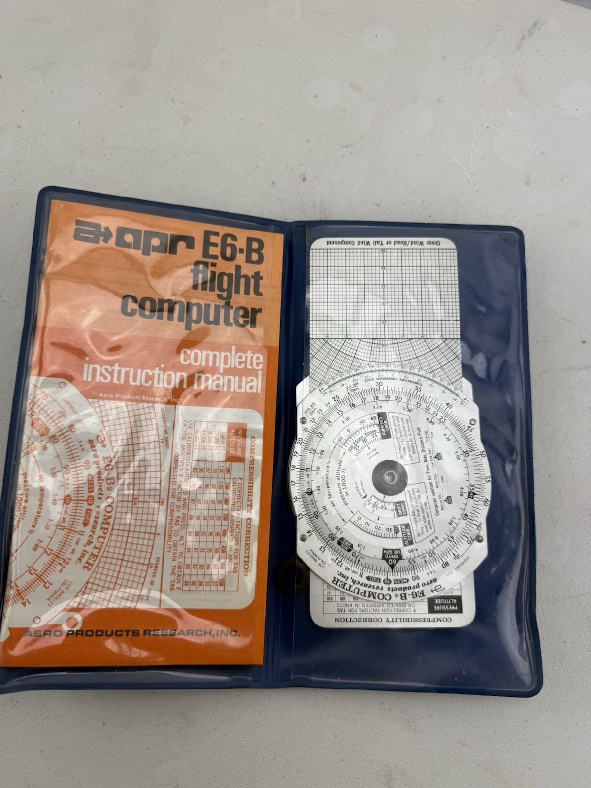 E6-B FLIGHT COMPUTER AERO PRODUCTS RESEARCH INC VINTAGE