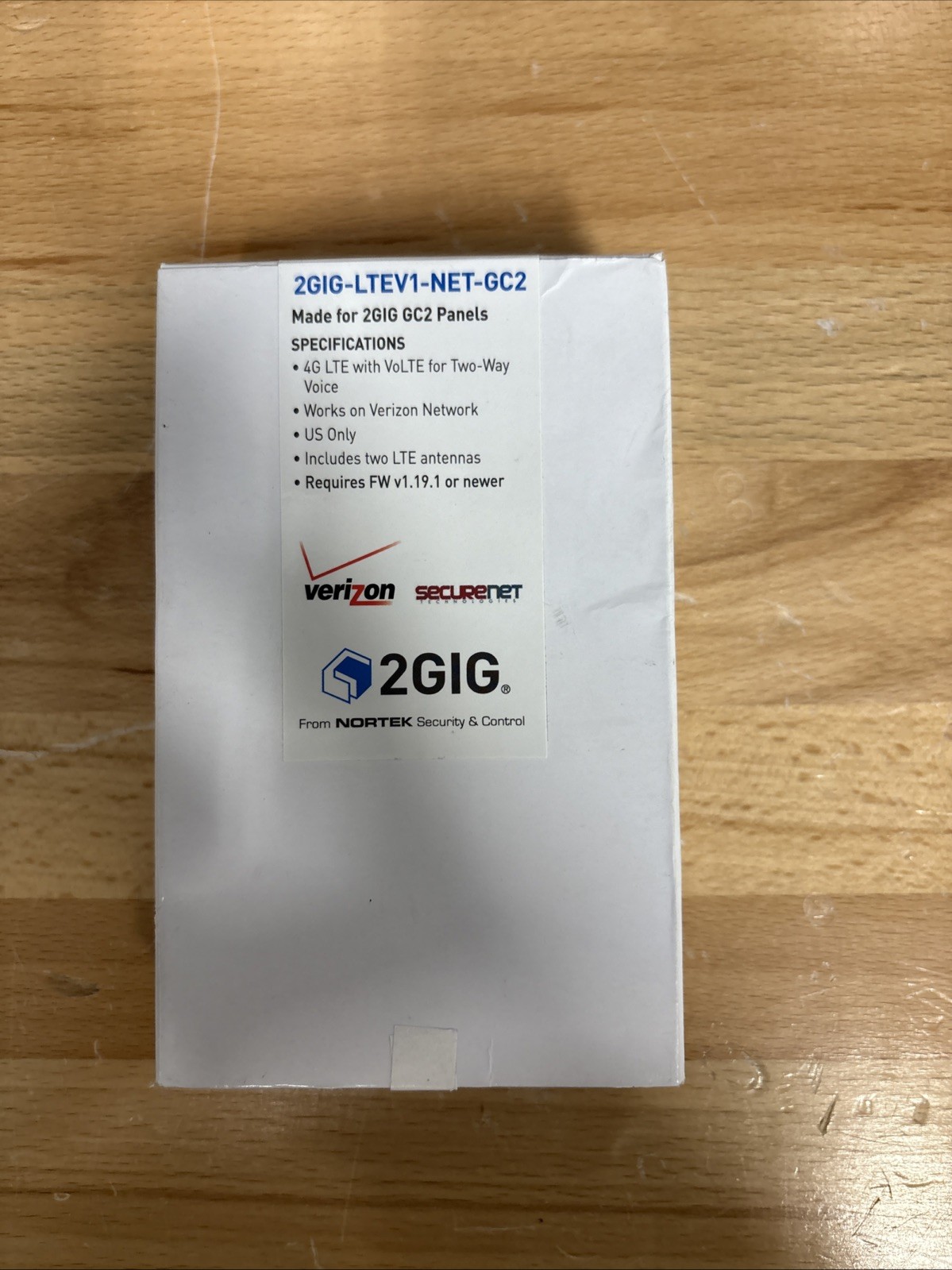 2GIG-LTEV1-NET-GC2 Cell Radio module for SecureNet Network 4G-LTE ( SEALED)