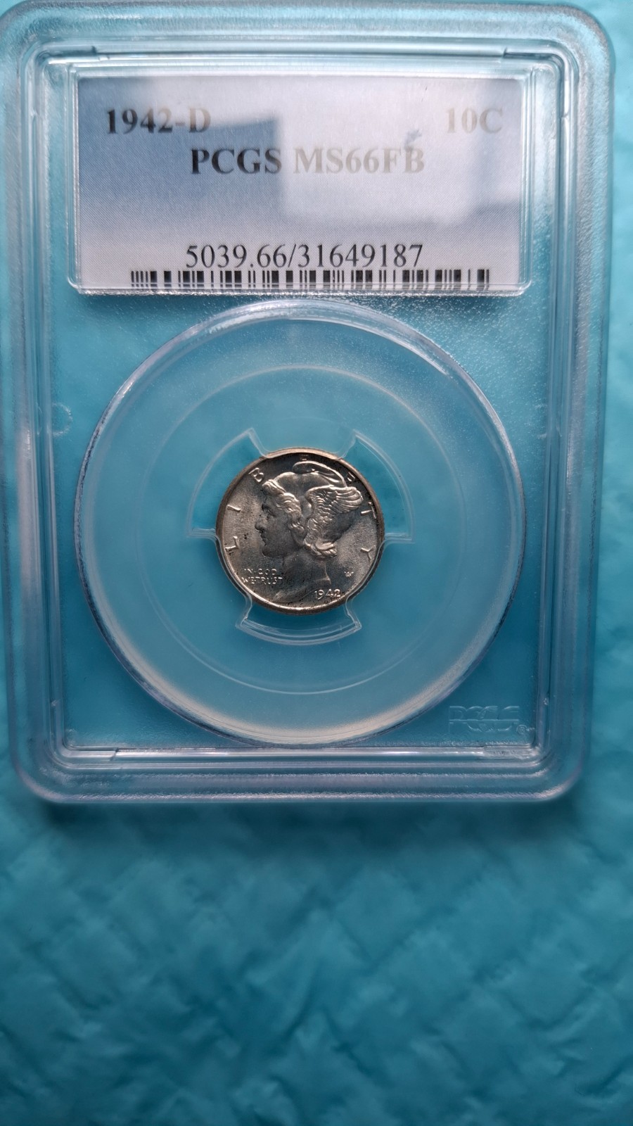 1942 d Mercury Dime MS66 FSB