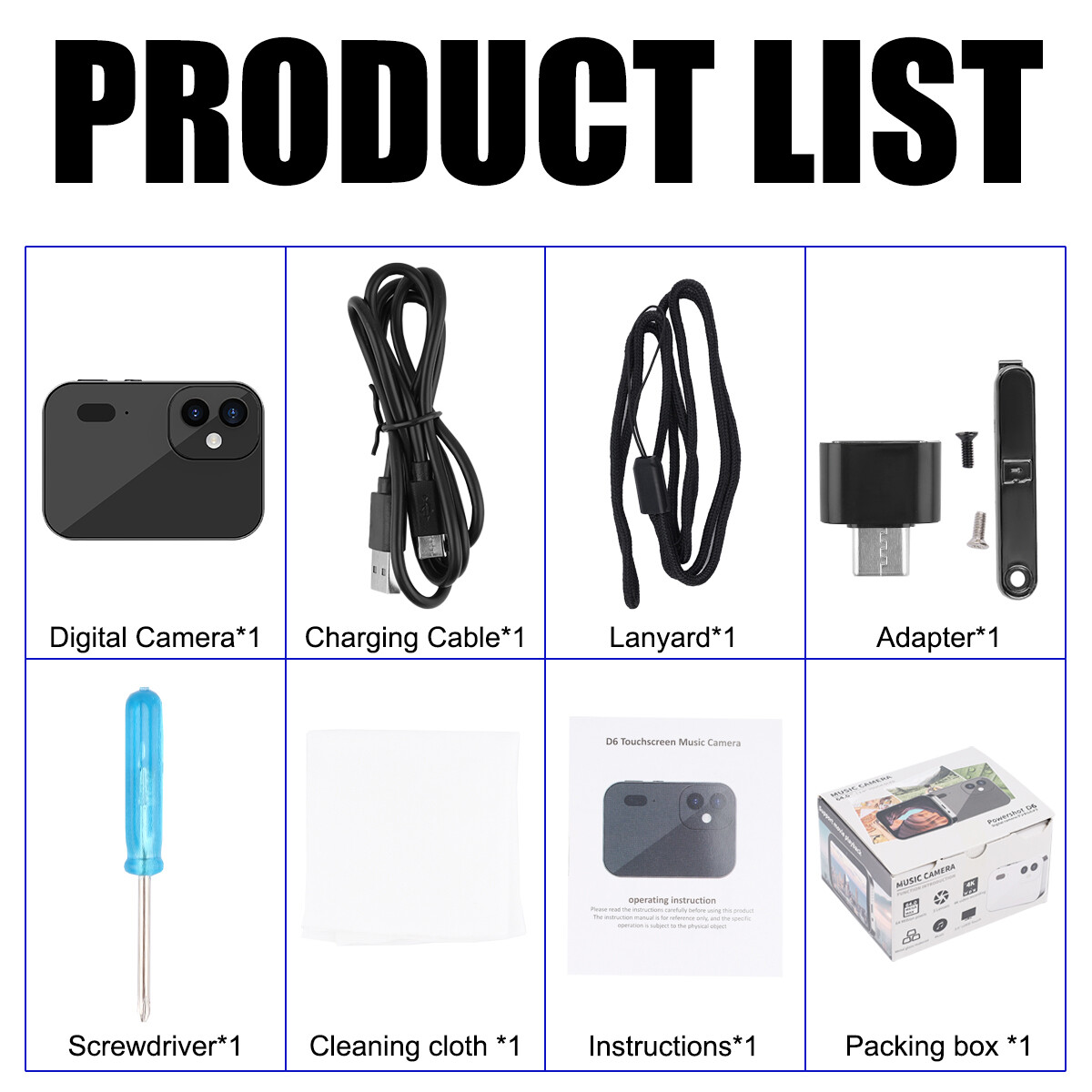 3" Touch Panel 4K CCD Digital Camera 64MP Digital Video Camera IR Night Vision^^