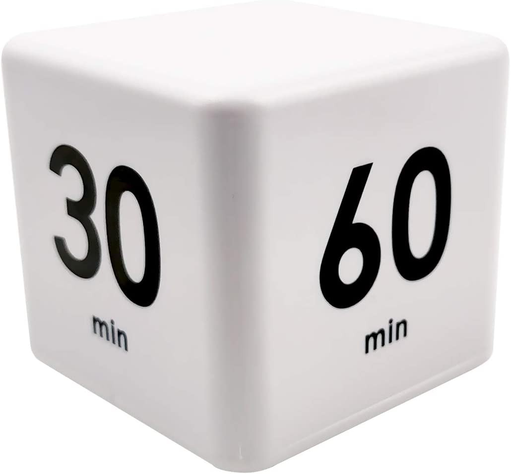 Cube Timer, Productivity Cube Flip Timer for Kitchen Studying Workout Classroom