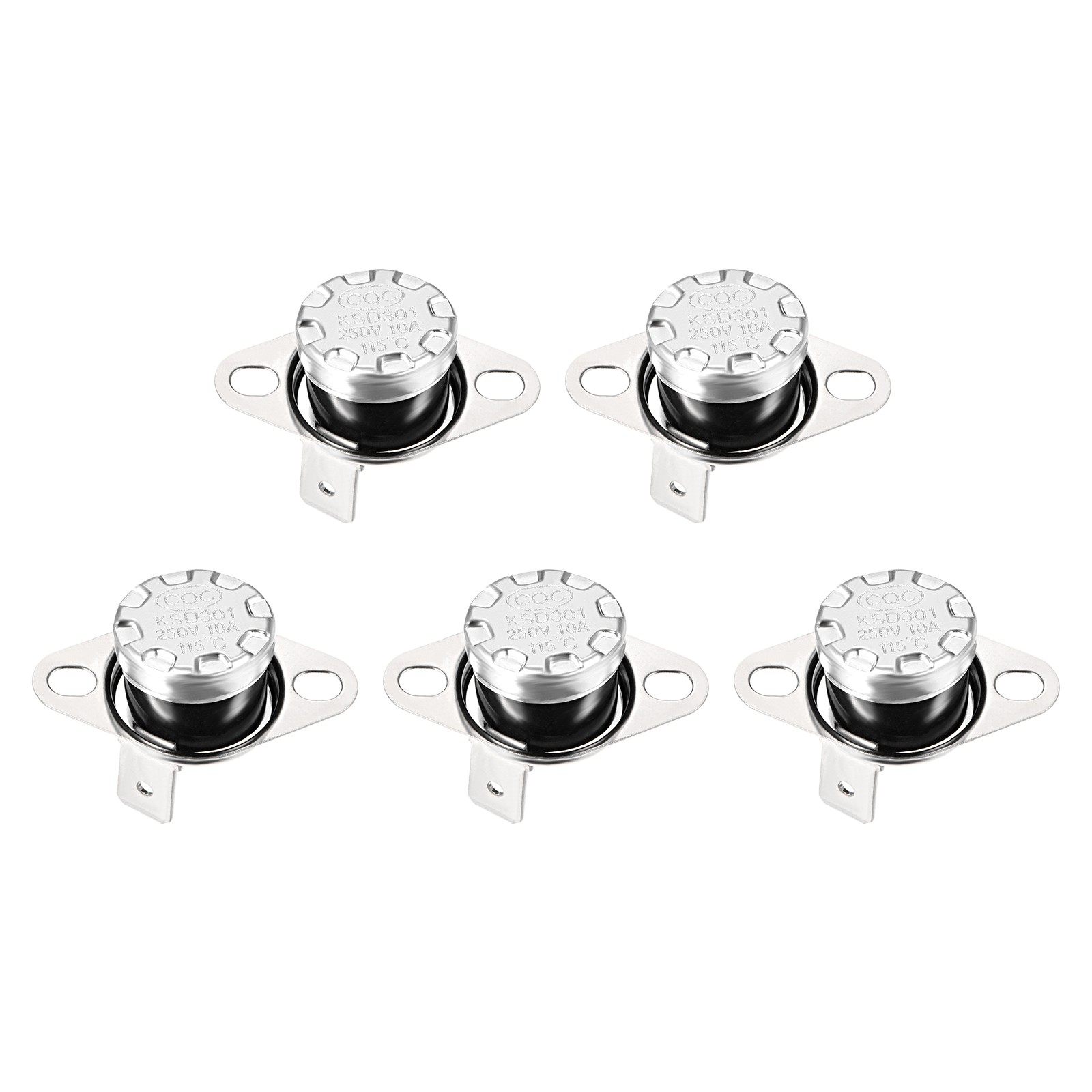 KSD301 Thermostat 115C NC Temperature Thermal Control Switch 90C Angle/5 Pcs