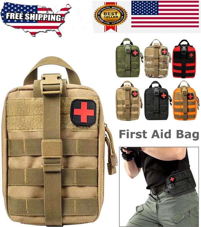 First Aid Bag Pouch Kit Survival Military Tactical Medical Utility Emergency