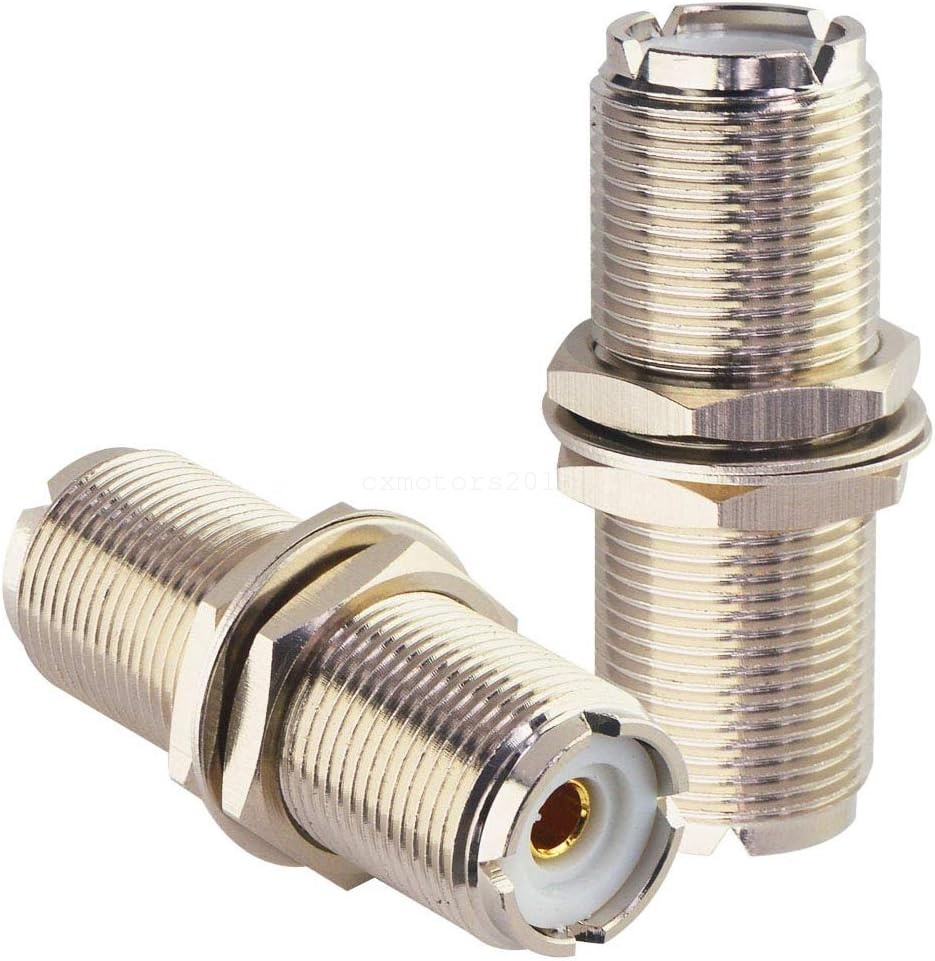 SO239 UHF Female to Female Bulkhead Coax Adapter Low Loss PL259 RF Connector 1/2