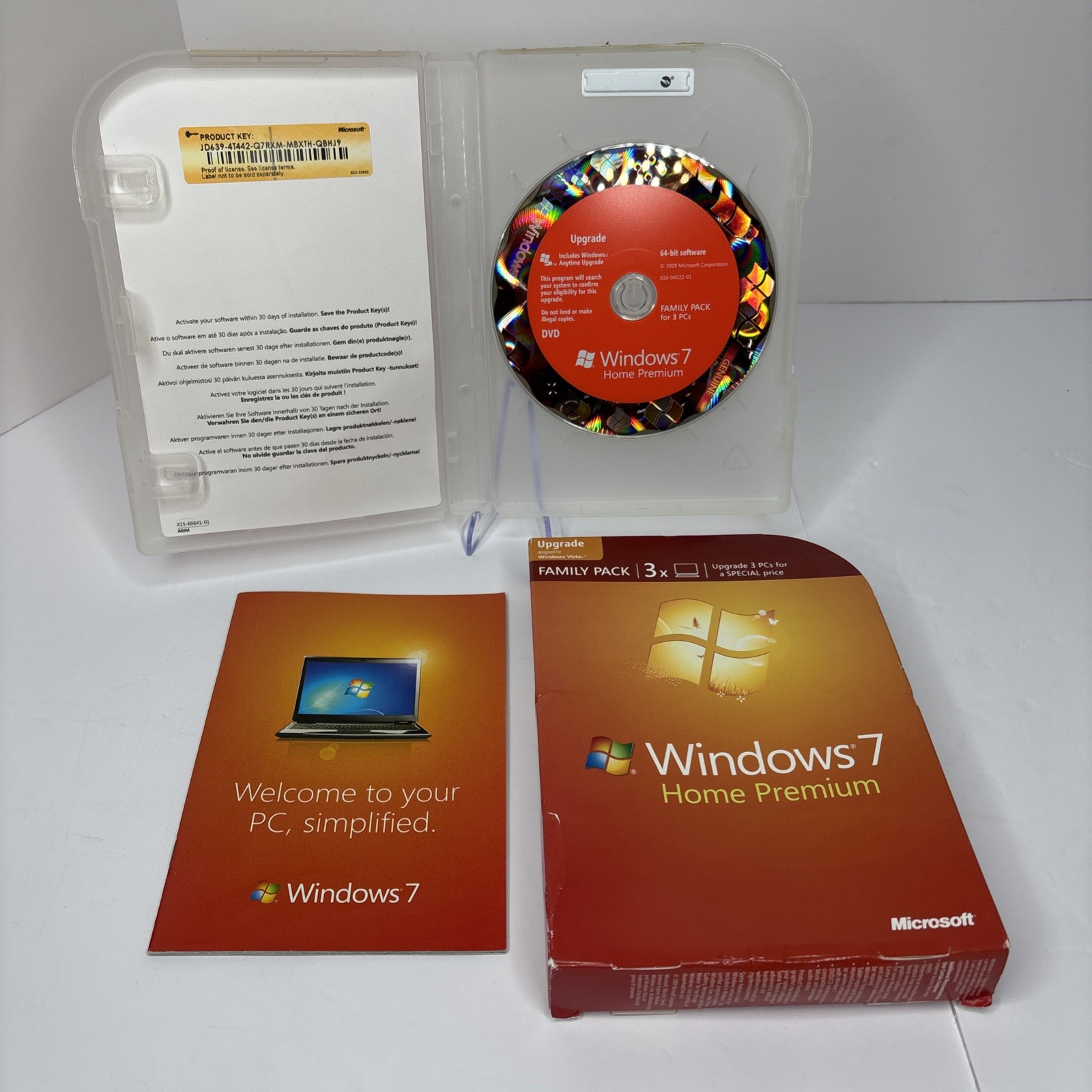 Microsoft Windows 7 Home Premium Family Pack 32/64-Bit
