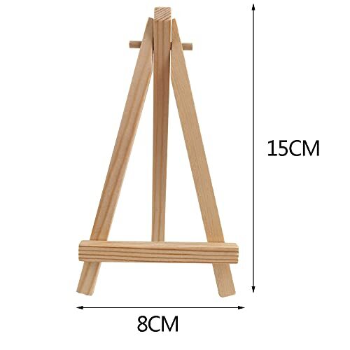 10 Pcs 15cm Mini Wooden Display Stand Craft Business Card Photo Display Easel