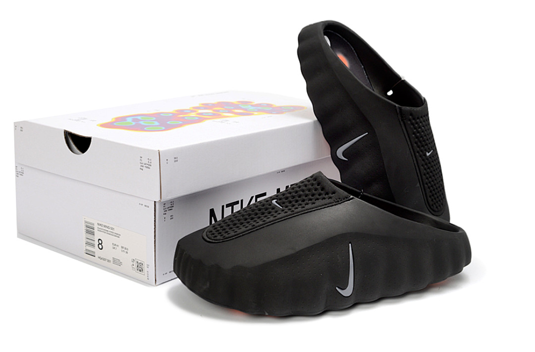 Nike Mind 001 Mule, Model HQ4307-001 Black(Runs small,Order one size up)