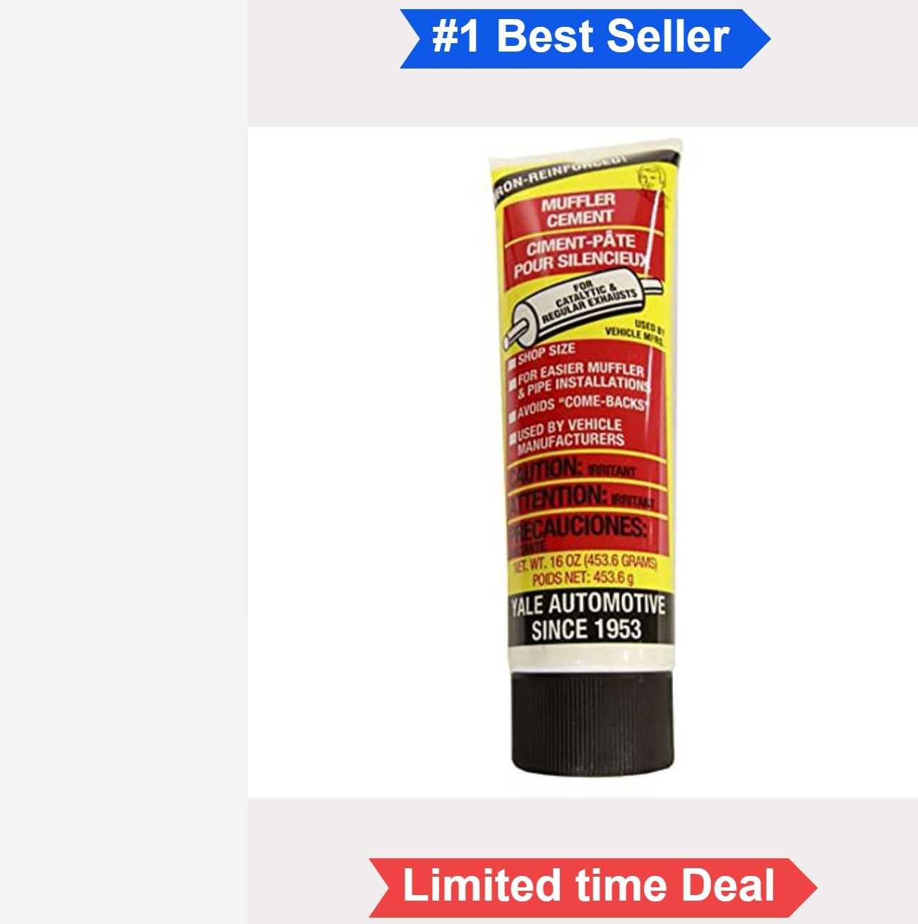 Exhaust Putty Muffler Joint Sealer Heat Set High Temp For Pipe Repair