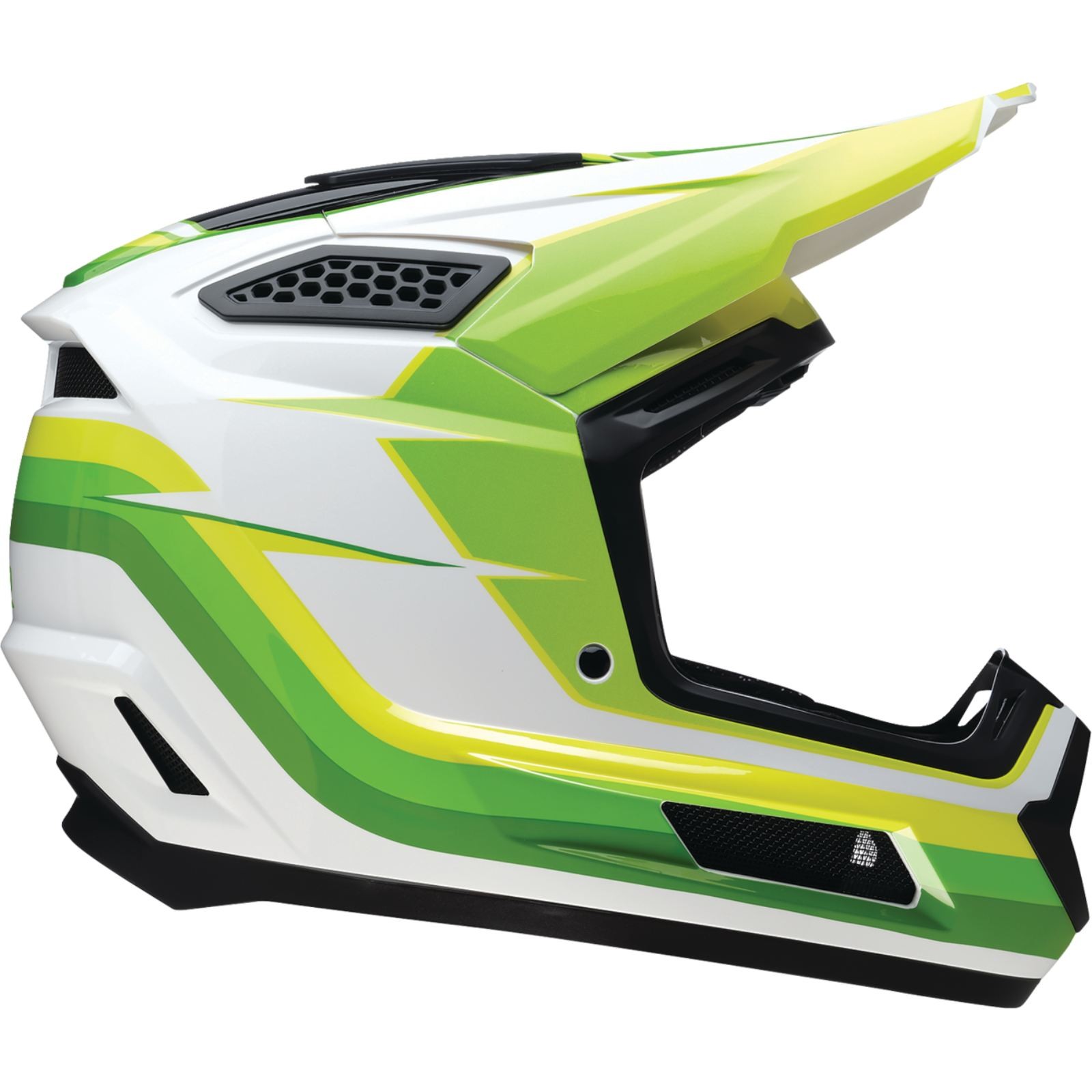 Z1R Dirt Maxx Helmet - Vortex - White/Green - Small 0110-9730