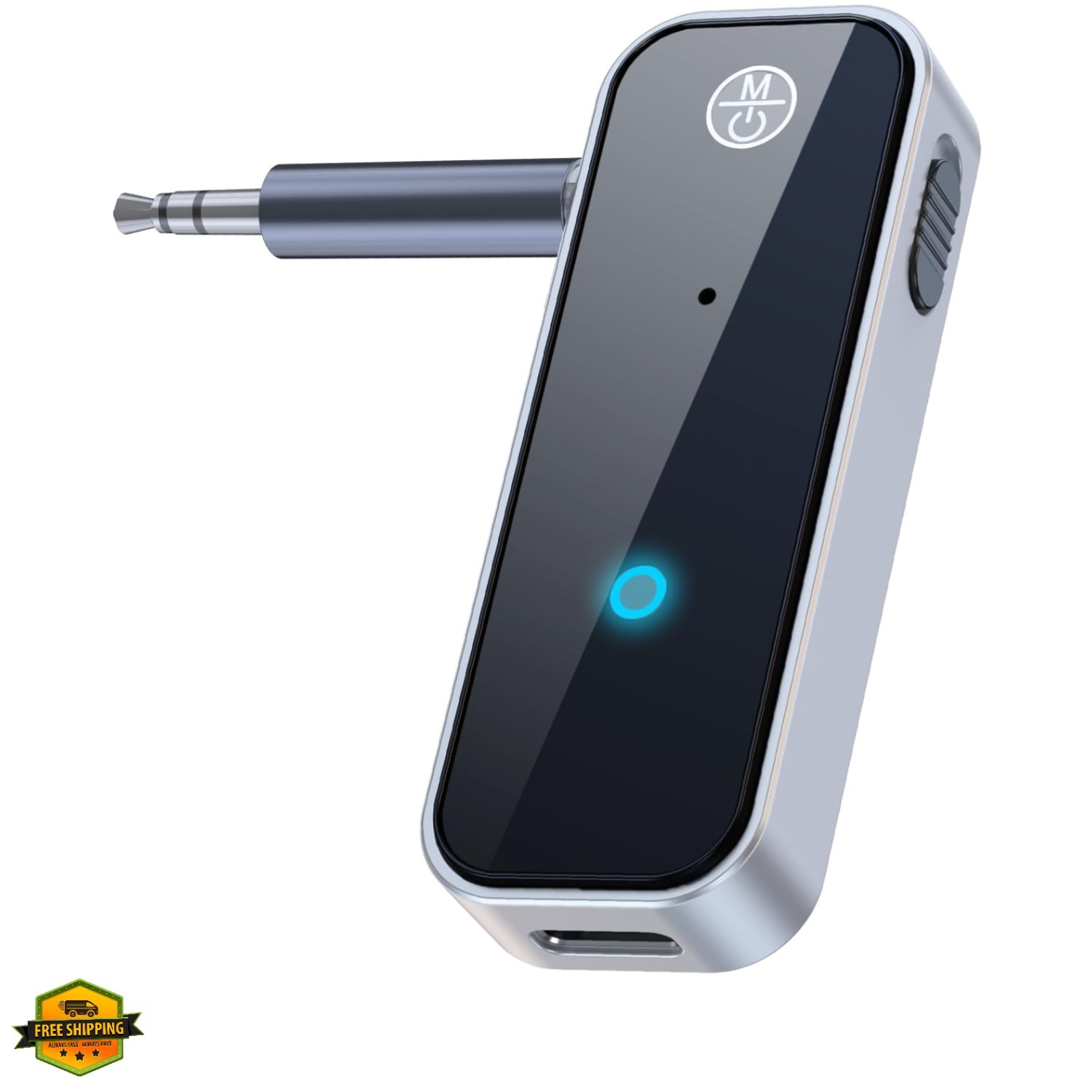 Bluetooth 5.3 Transmitter Receiver for Airplane, 2-in-1 AUX Wireless Adapter ...