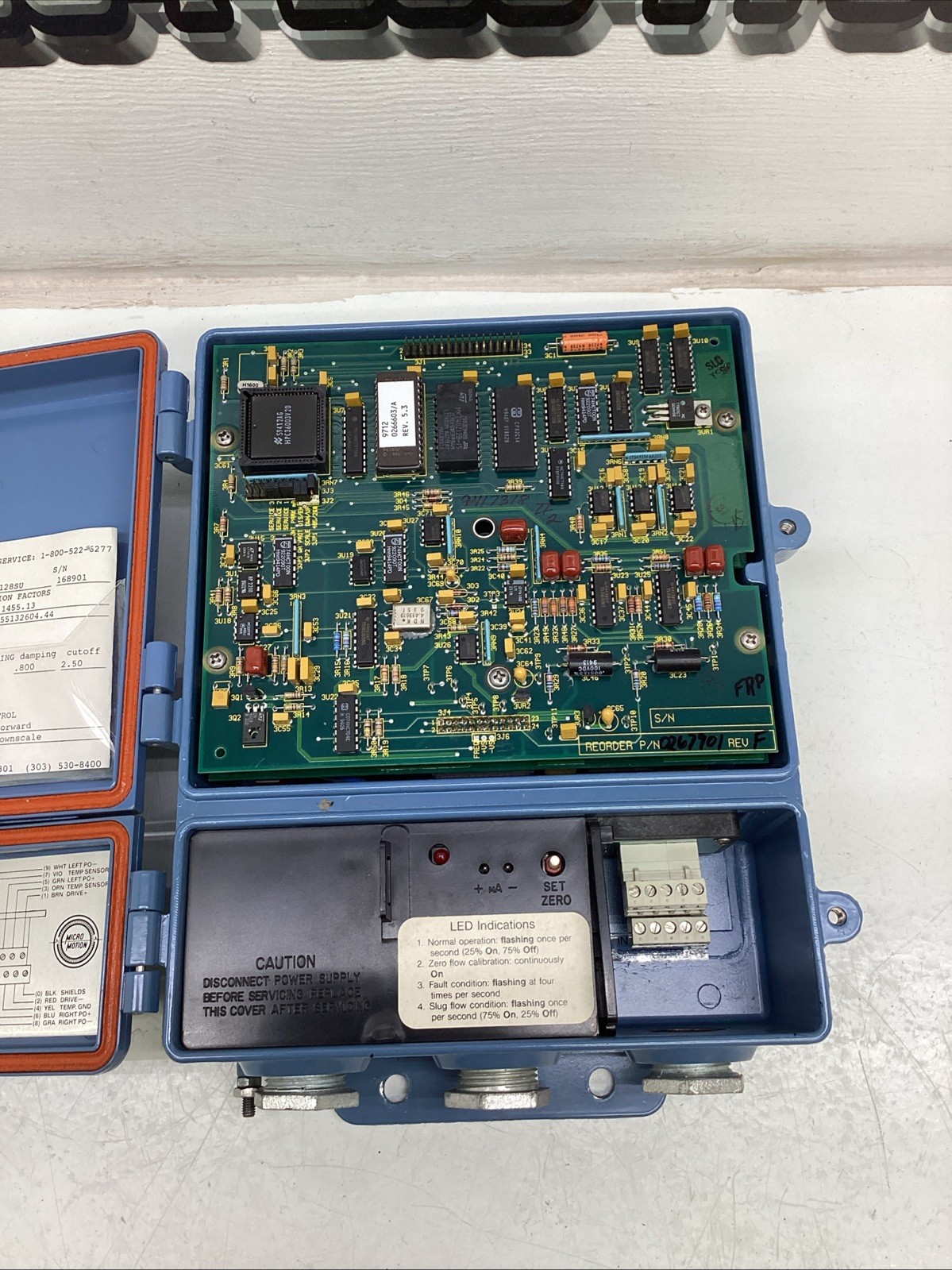Micro Motion Remote Flow Transmitter RFT97121PNU