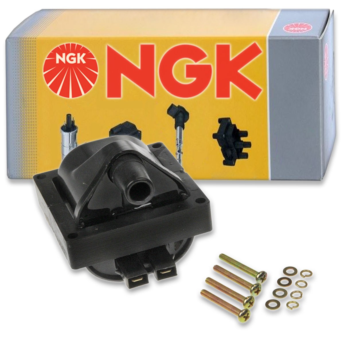 1 pc NGK Ignition Coil for 1980 Toyota Corolla 1.8L L4 - Spark Plug Tune Up mb